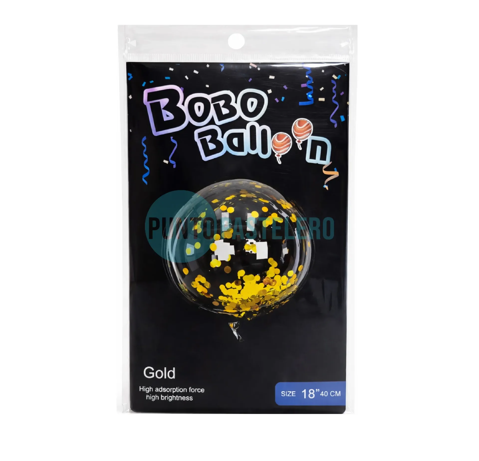 [6729043719] GLOBO BURBUJA CON CONFETTI DORADO (BOBO BALLOON)