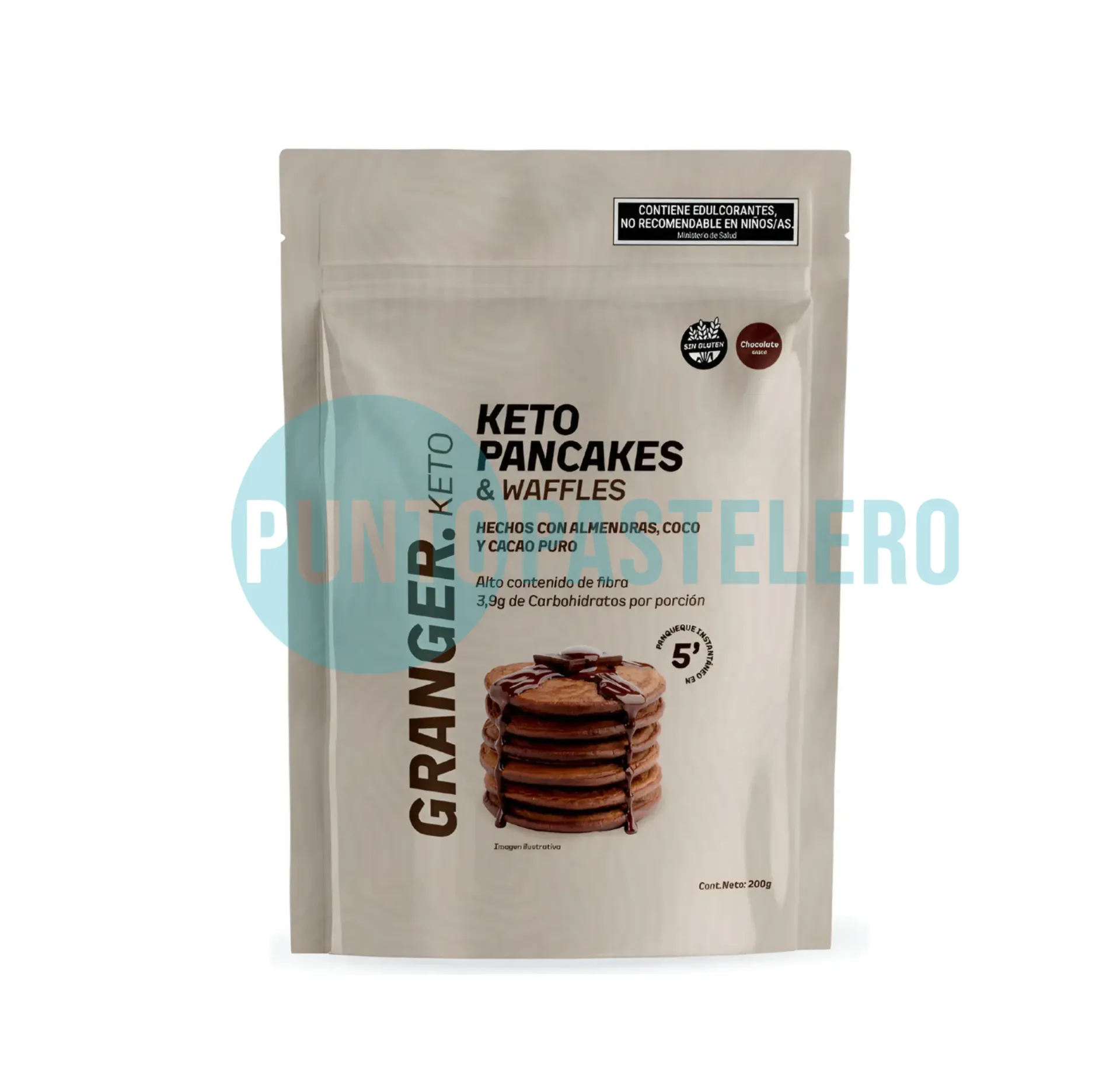 PREMEZCLA PARA PANCAKES KETO CHOCOLATE GRANGER (X 200 GR.) (SIN TACC) (SIN AZUCAR)
