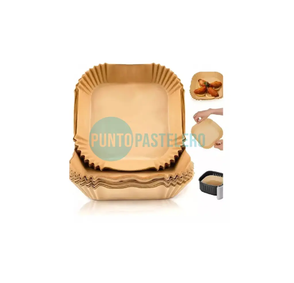 MOLDE DE PAPEL FREIDORA AIRE CUADRADO (16 CM.)