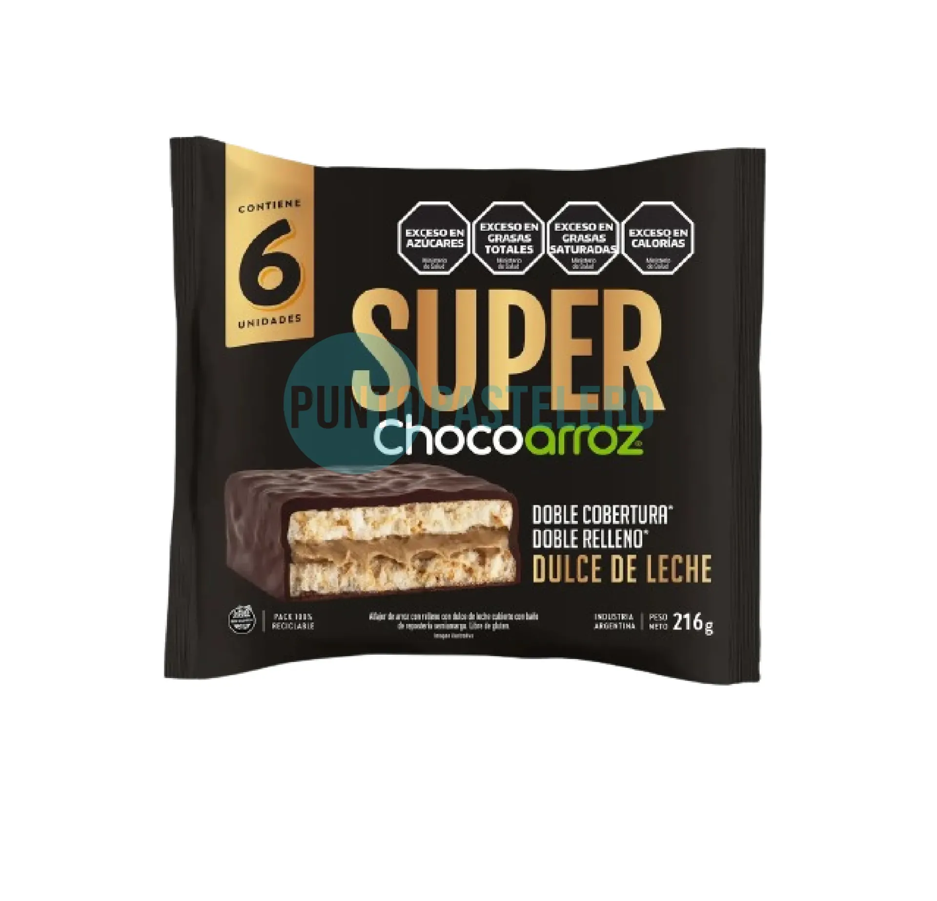 ALFAJOR CHOCOARROZ SUPER DULCE DE LECHE (X 22 GR.)