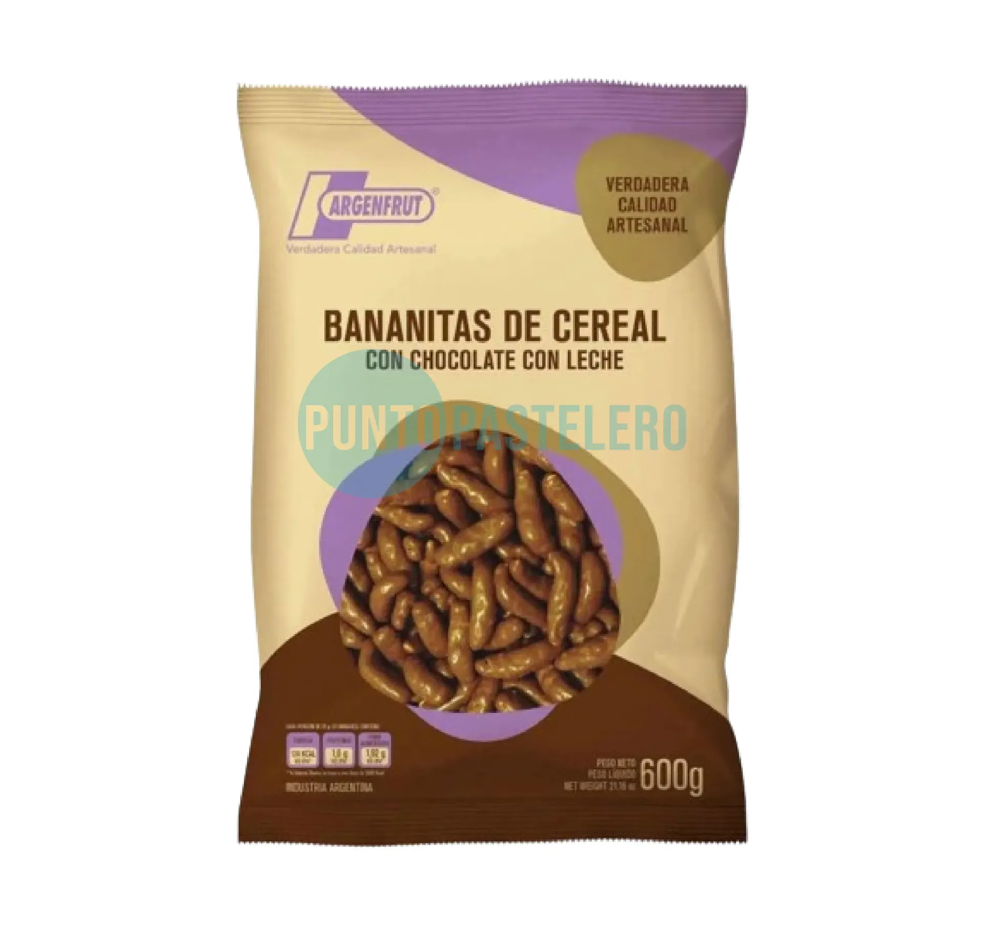 BANANITAS DE CEREAL BAÑADAS EN CHOCOLATE ARGENFRUT (X KG.)
