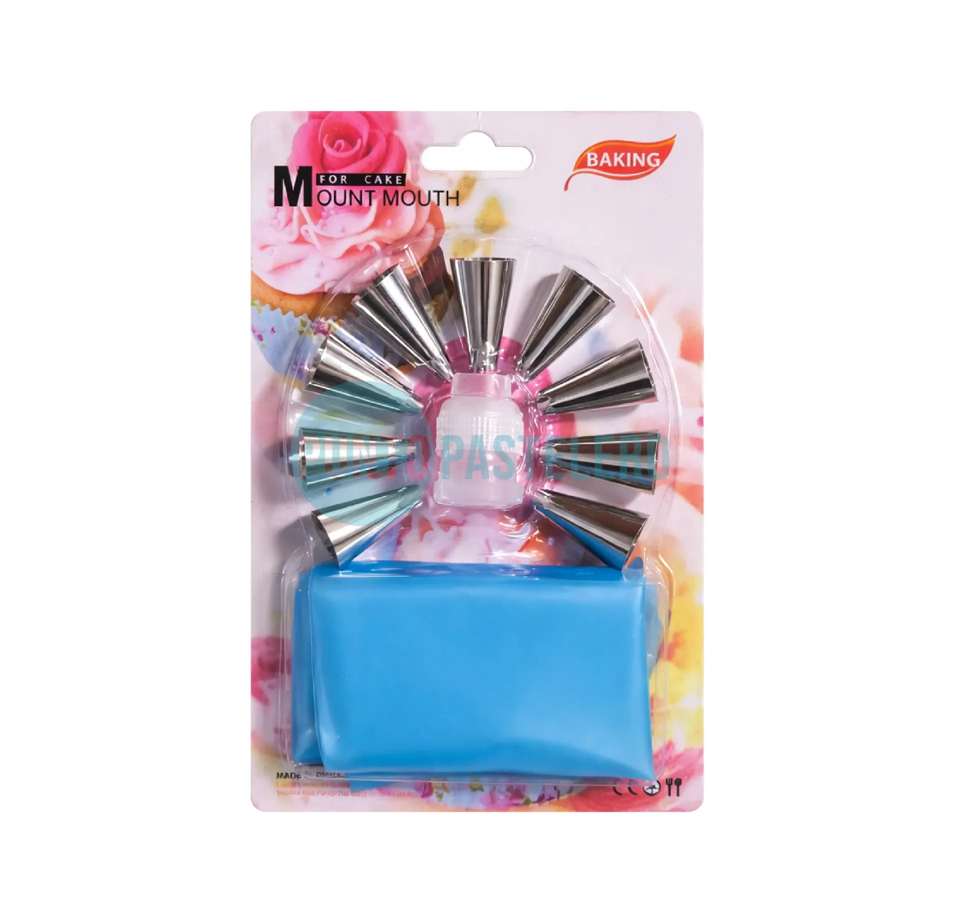 SET 7 PICOS + CUPLA + MANGA AERO BAKING