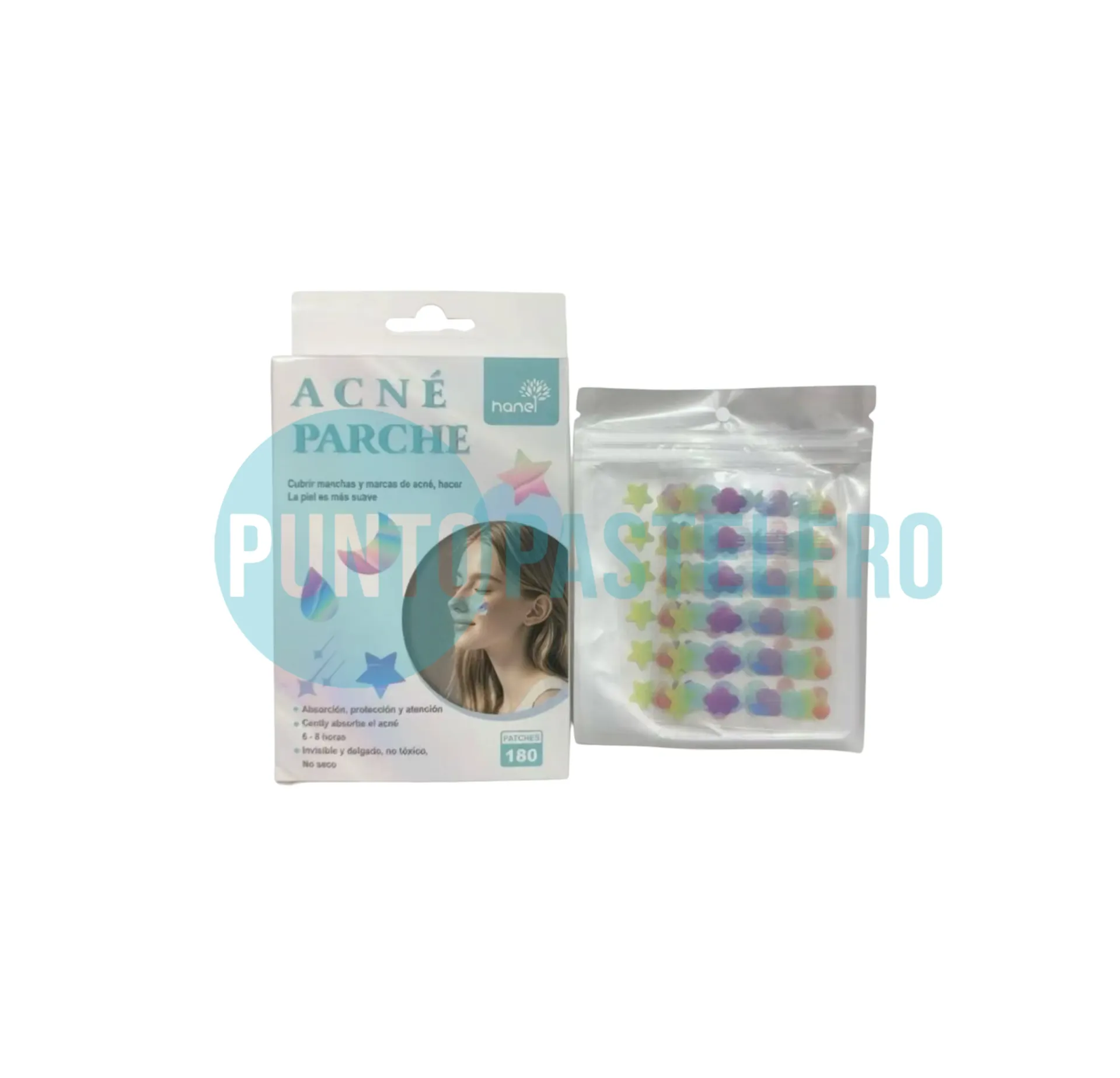 PARCHES PARA ACNE CON FORMAS (180 U.)