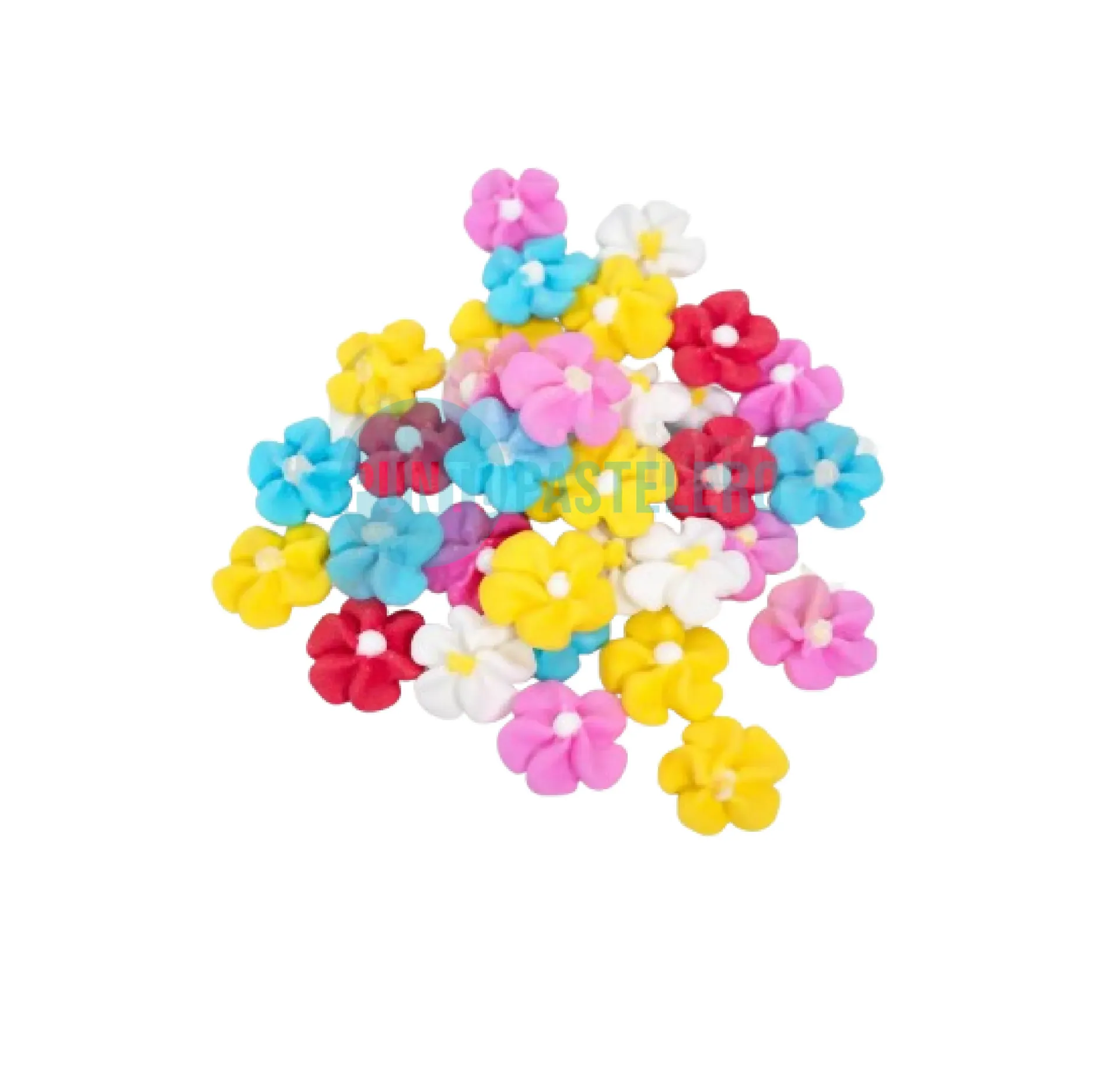 [000029920009] FLOR DE AZUCAR DURAZNO MEDIANA MULTICOLOR N° 9 (X 100 U.)