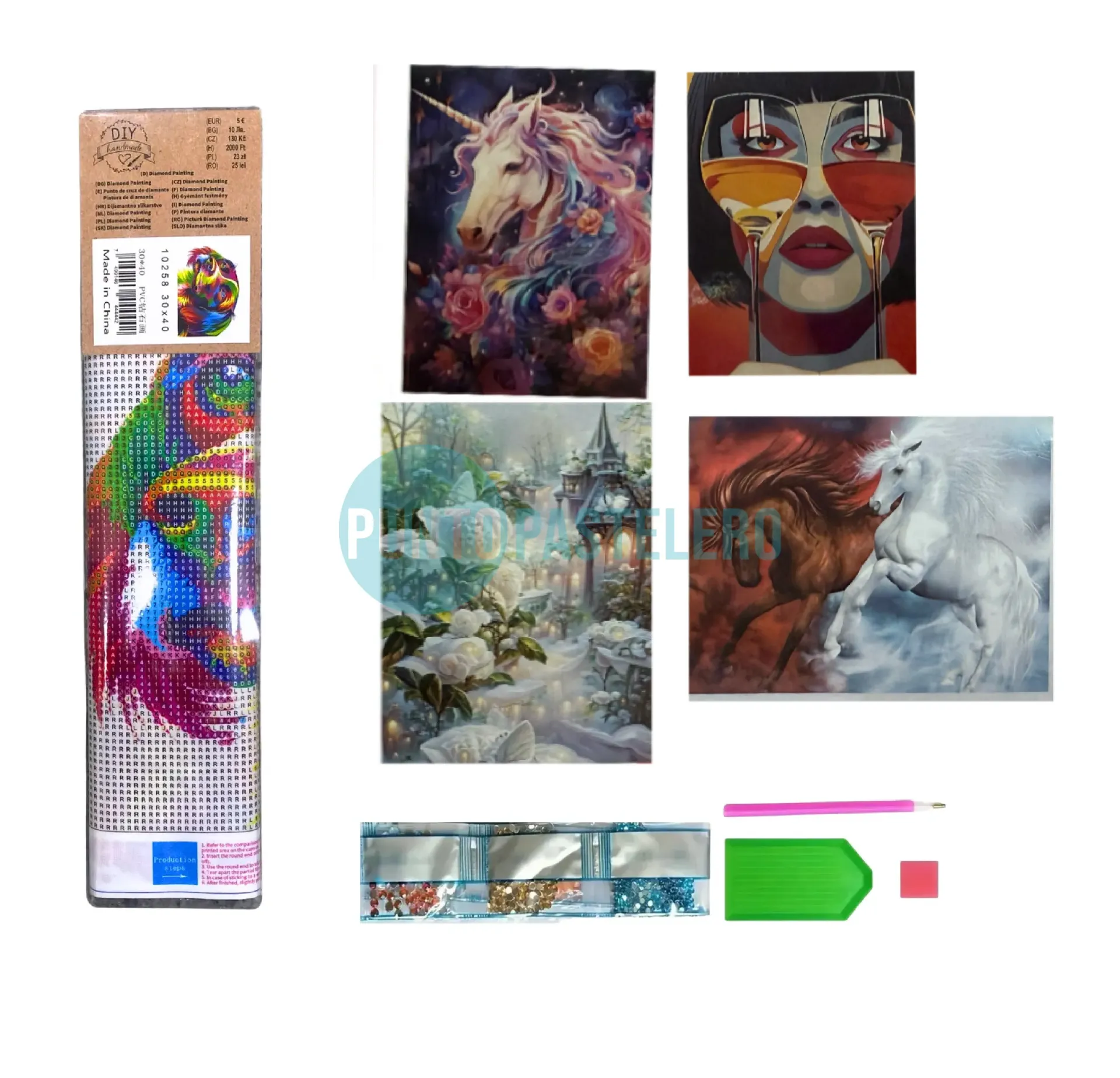 KIT PINTURA DIAMANTE (MODELOS SURTIDOS) (15X20 CM) (11300)