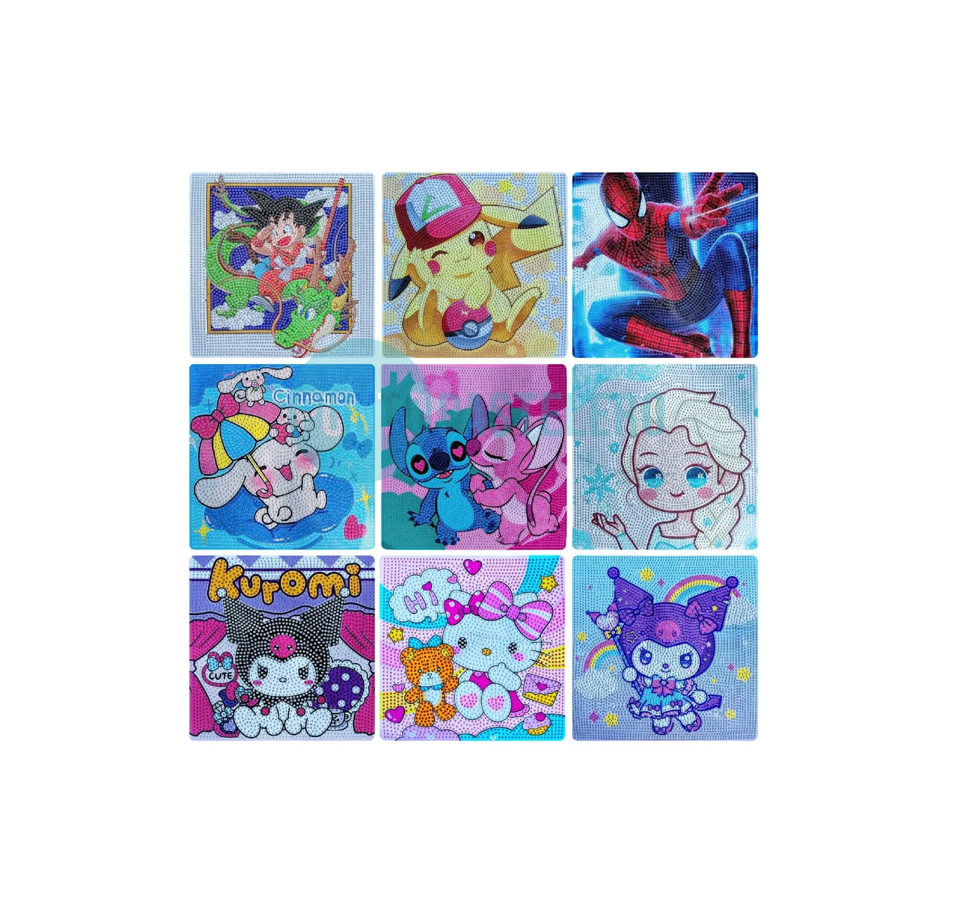 KIT CUADRO DIAMANTE (MODELOS SURTIDOS) (18X18 CM) (19A50)