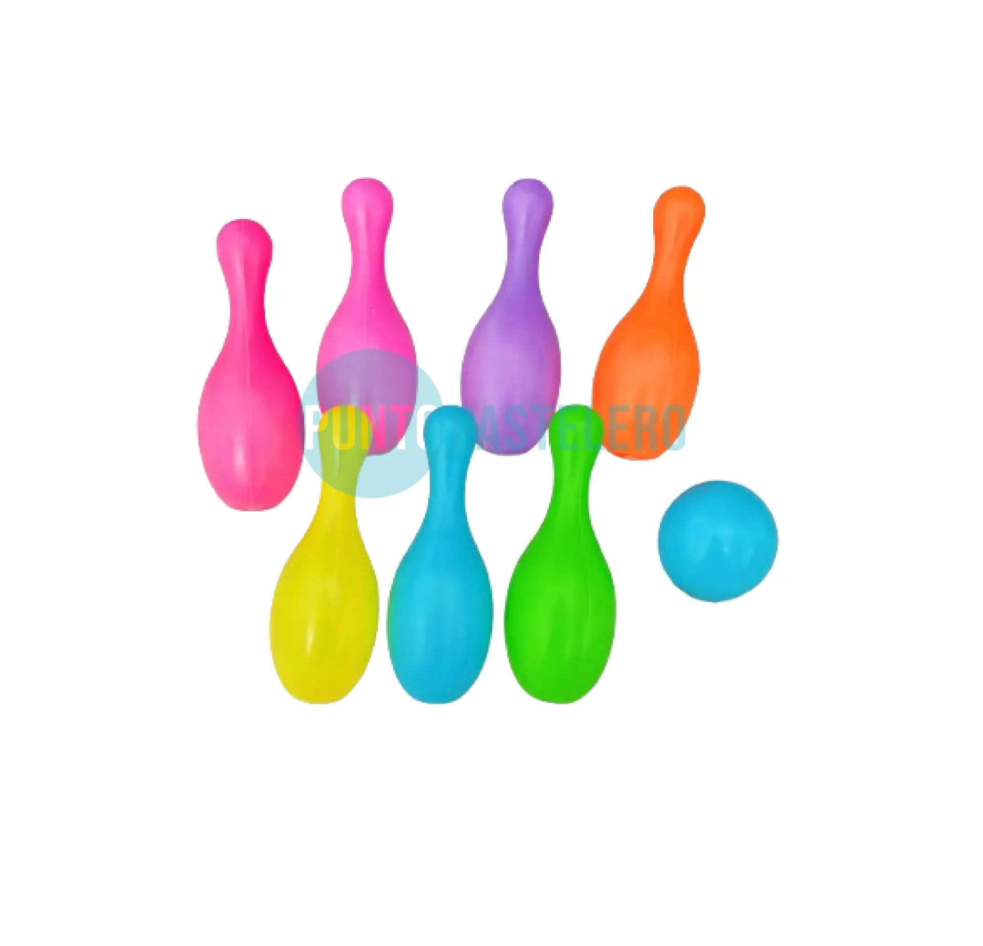 SET MINI BOLOS CON PELOTA STASIO (X 6 U.)