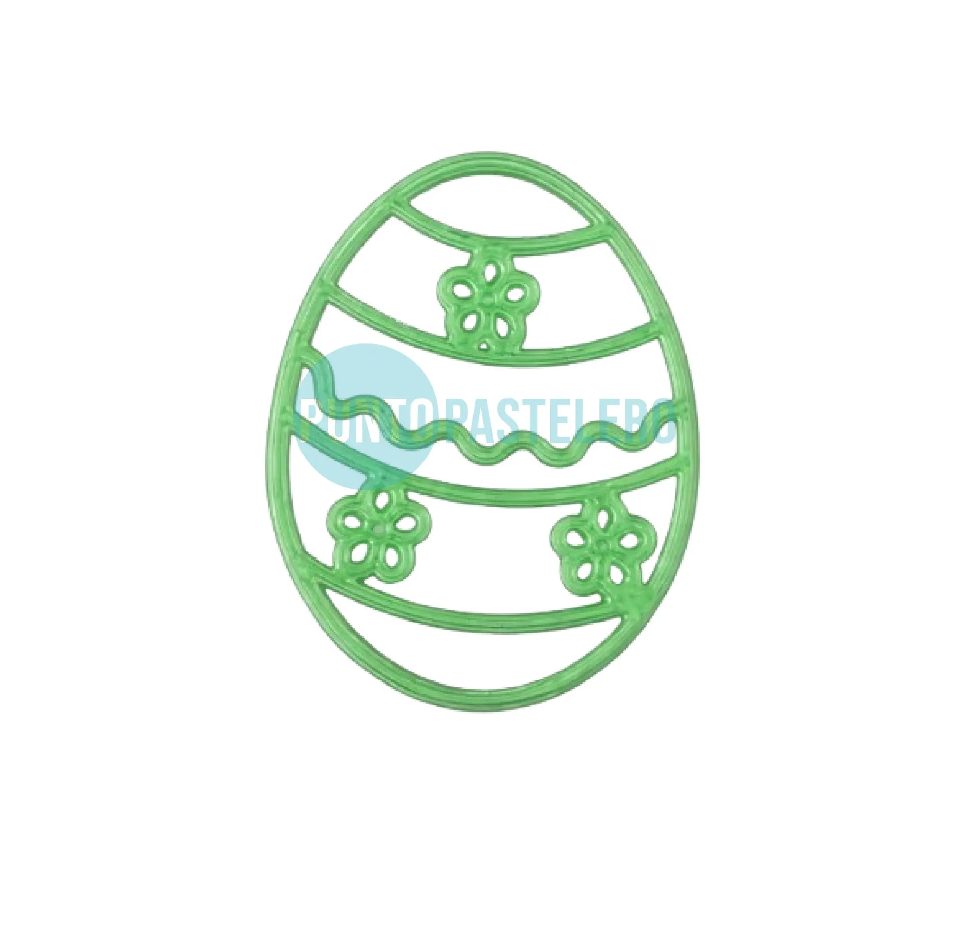 CORTANTE MARCADOR PLASTICO HUEVO DECORADO PASCUAS [CAJA 18]