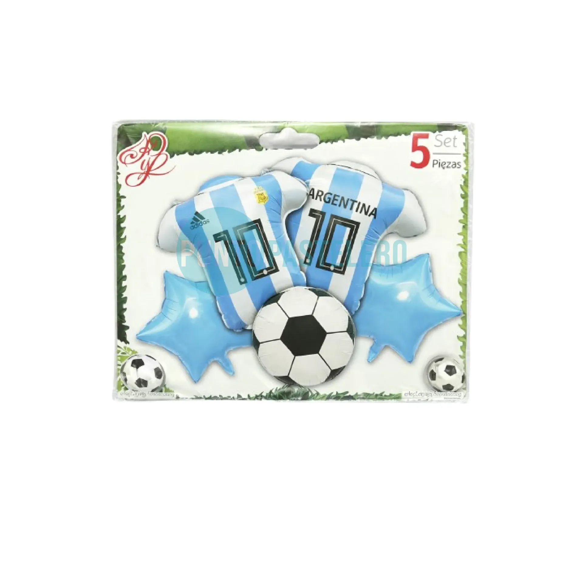 SET DE GLOBOS ARGENTINA (5 PIEZAS)
