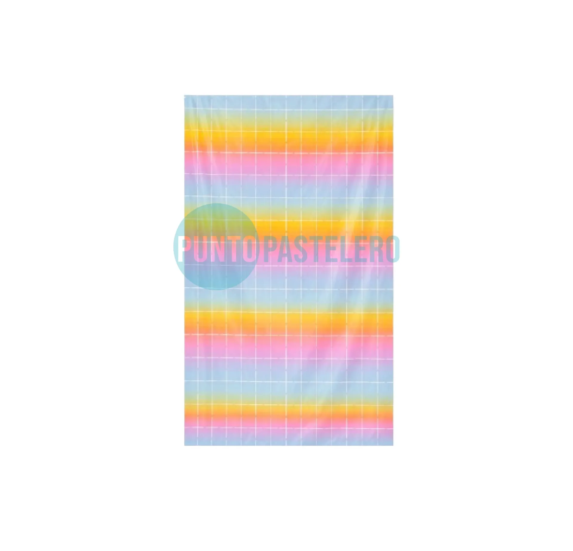 CORTINA METALIZADA BRICK WALL DEGRADE PASTEL (1 X 2 MT.)