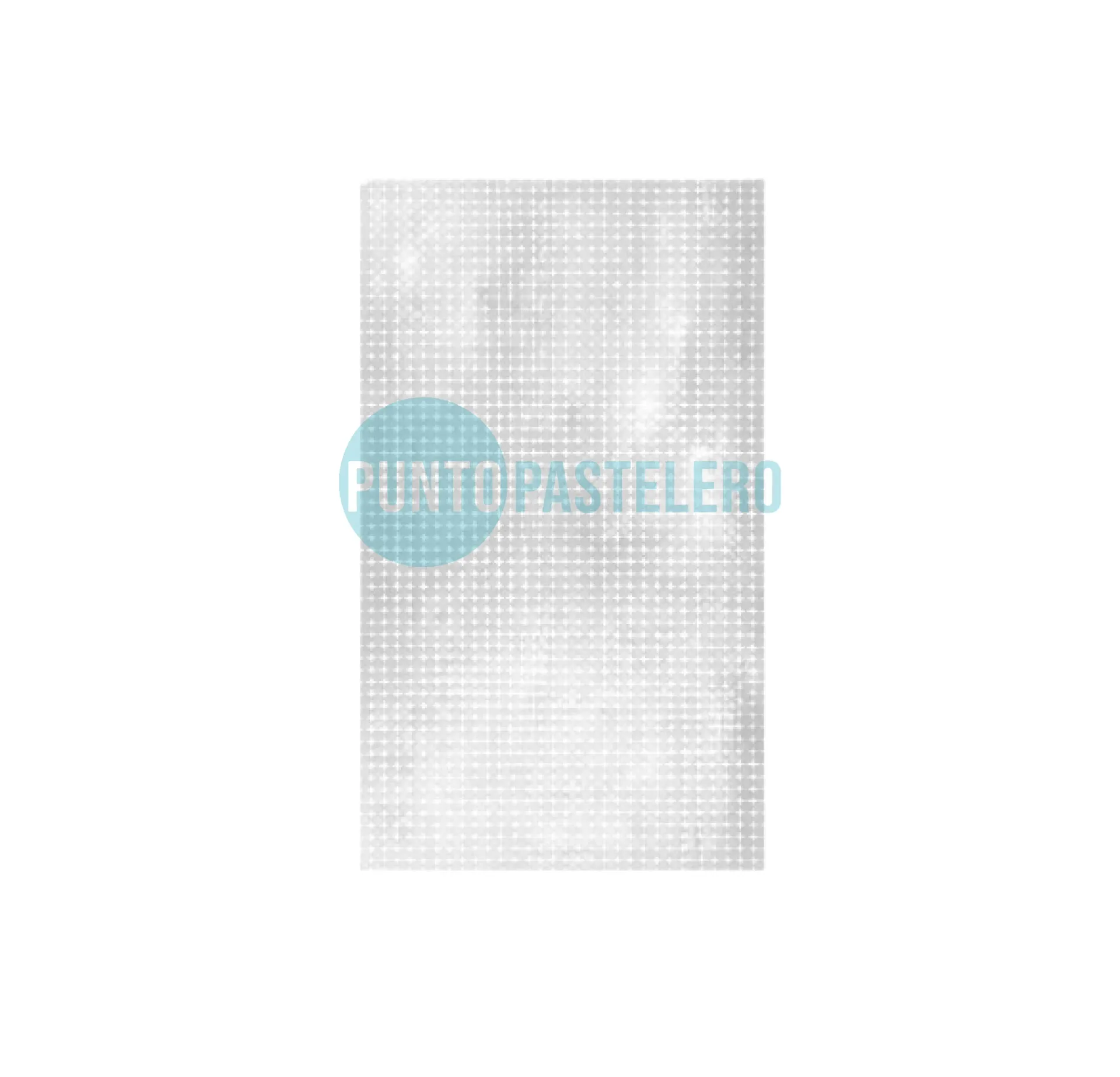 CORTINA METALIZADA BRICK WALL BLANCO GRANDE (1 X 2 MT.)
