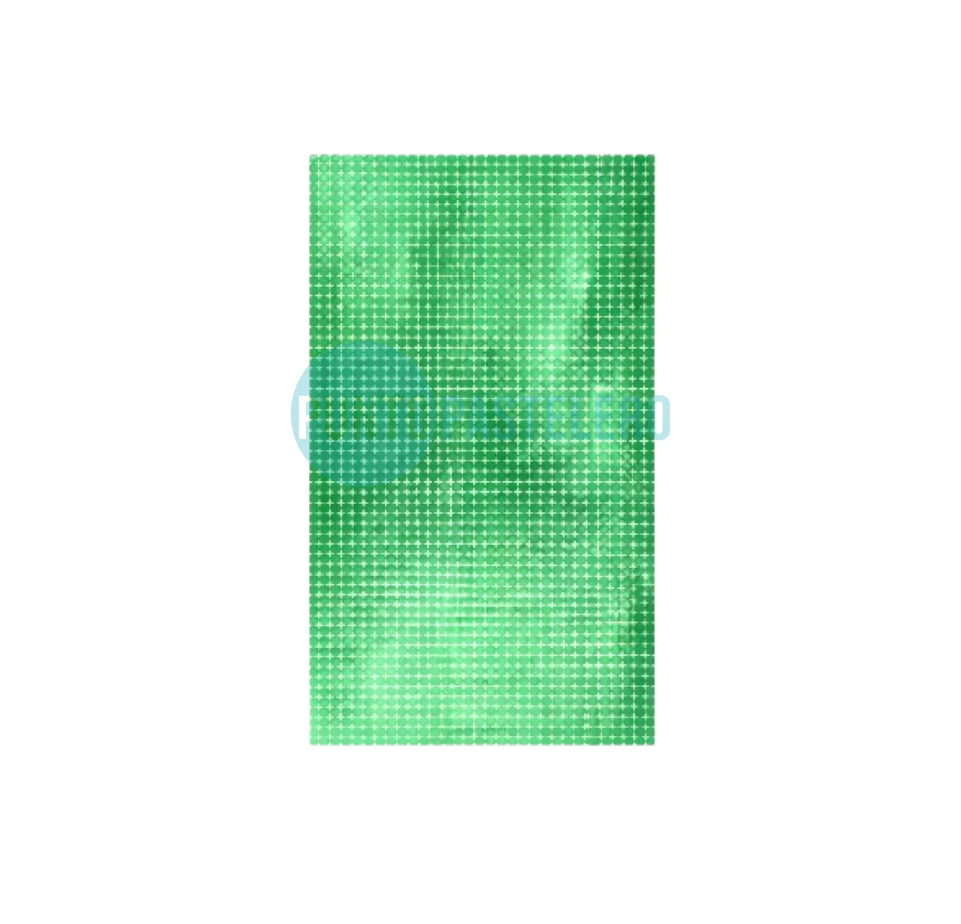 CORTINA METALIZADA BRICK WALL VERDE GRANDE (1 X 2 MT.)