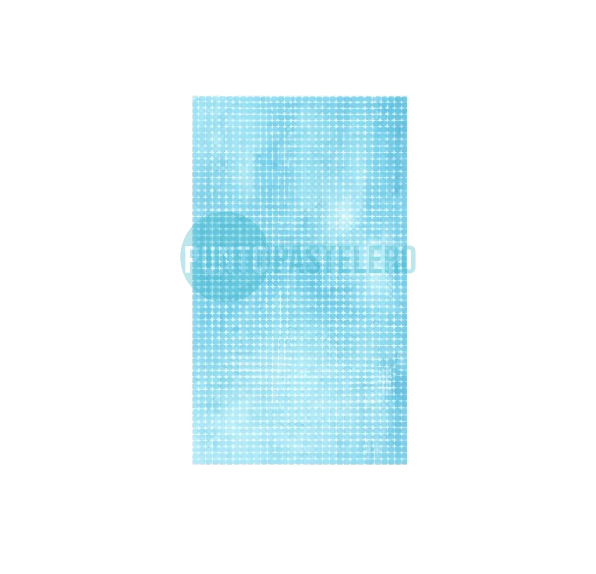 CORTINA METALIZADA BRICK WALL AZUL CELESTE (1 X 2 MT.)