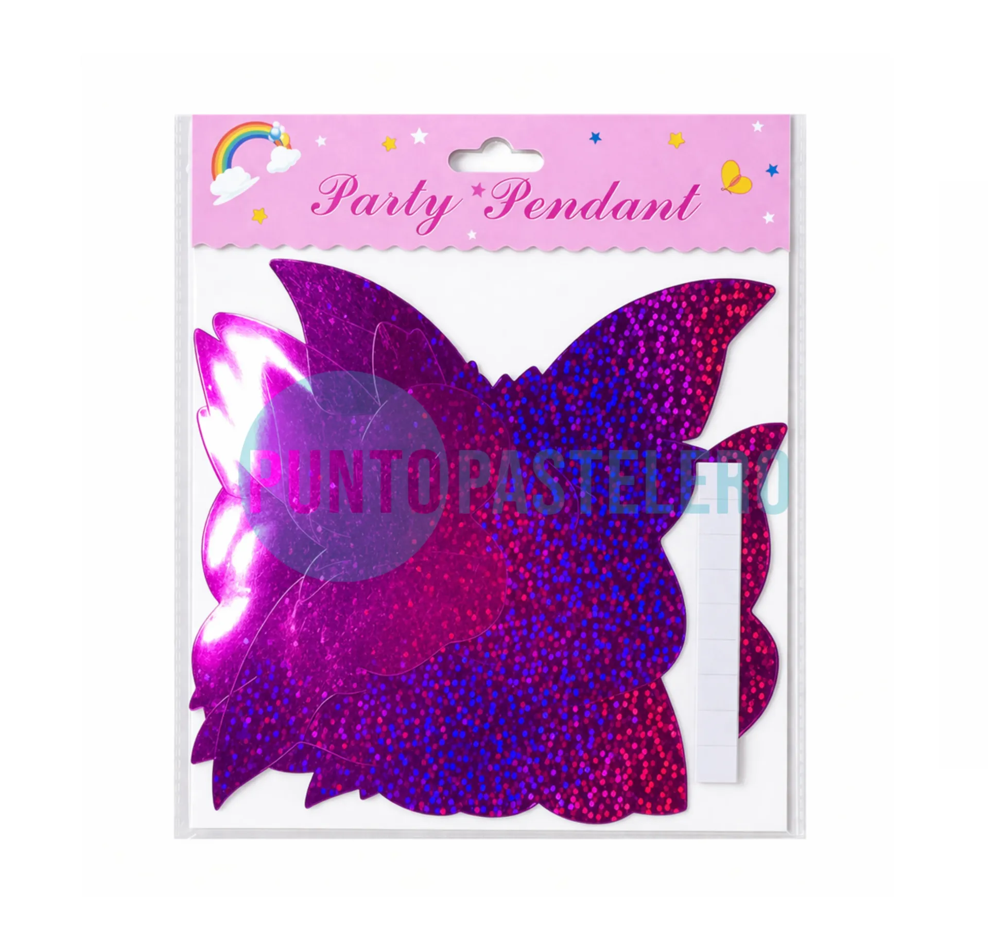 MARIPOSAS LASER VIOLETA (X 12 U.)