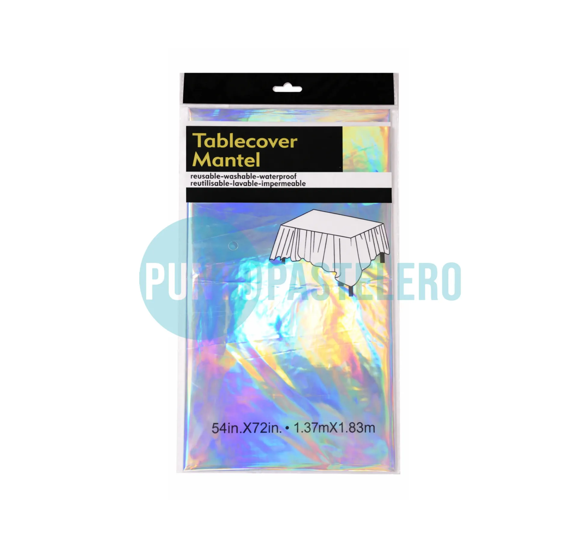 [6977017225082] MANTEL METALIZADO IRIDISCENTE (1.37 X 1.83 MT.)