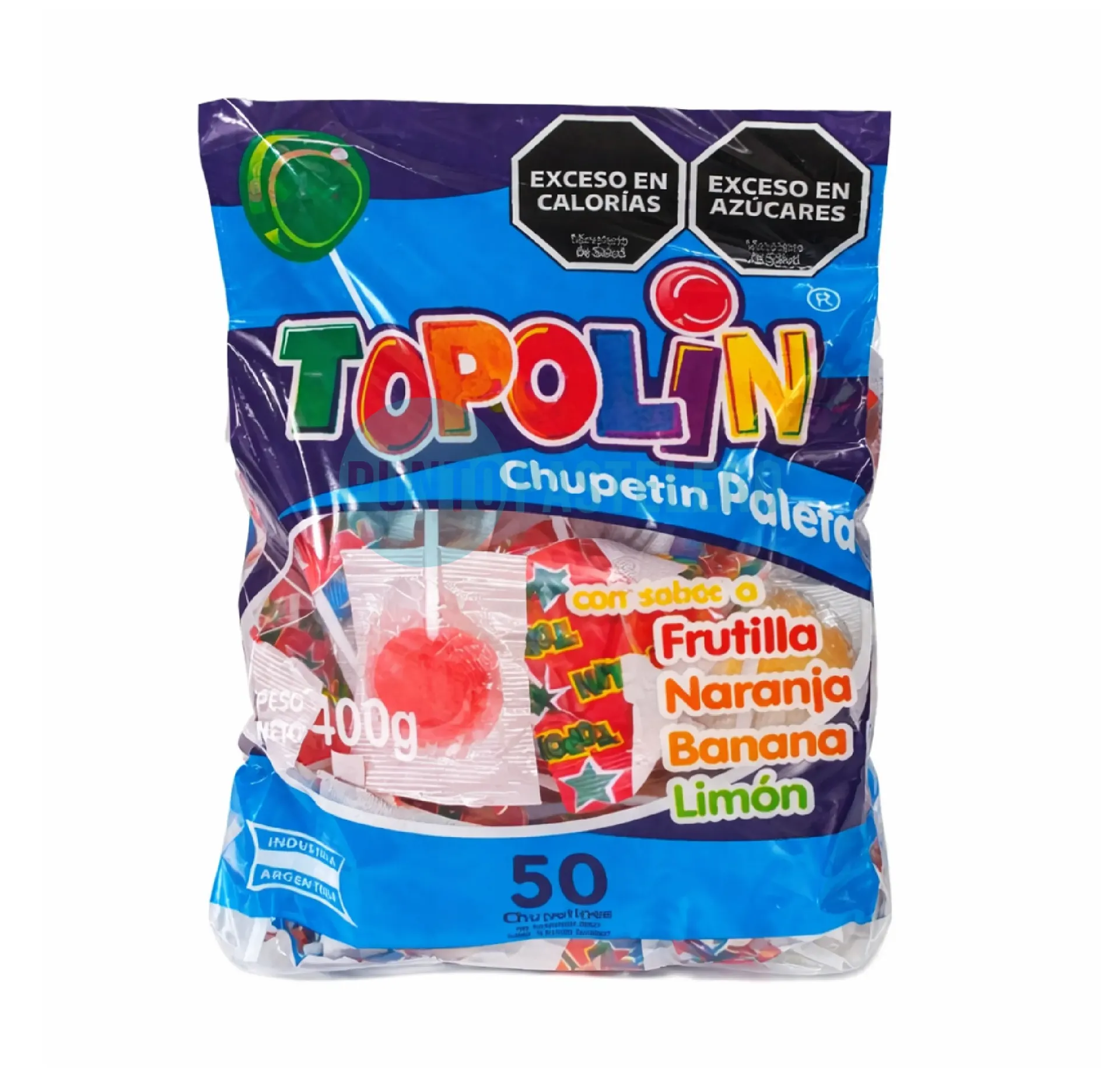 [7798113870018] CHUPETIN MINI PALETA FRUTAL SURTIDA TOPOLIN (X 50 U.)