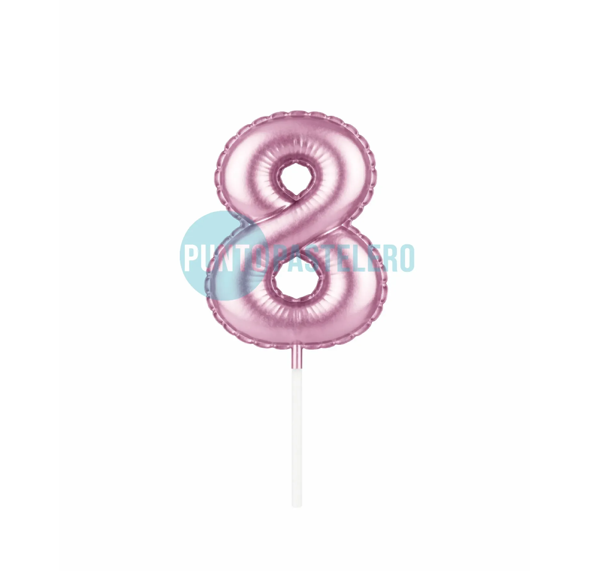 [00115729] VELA GLOBITO METALIZADO ROSA N° 8