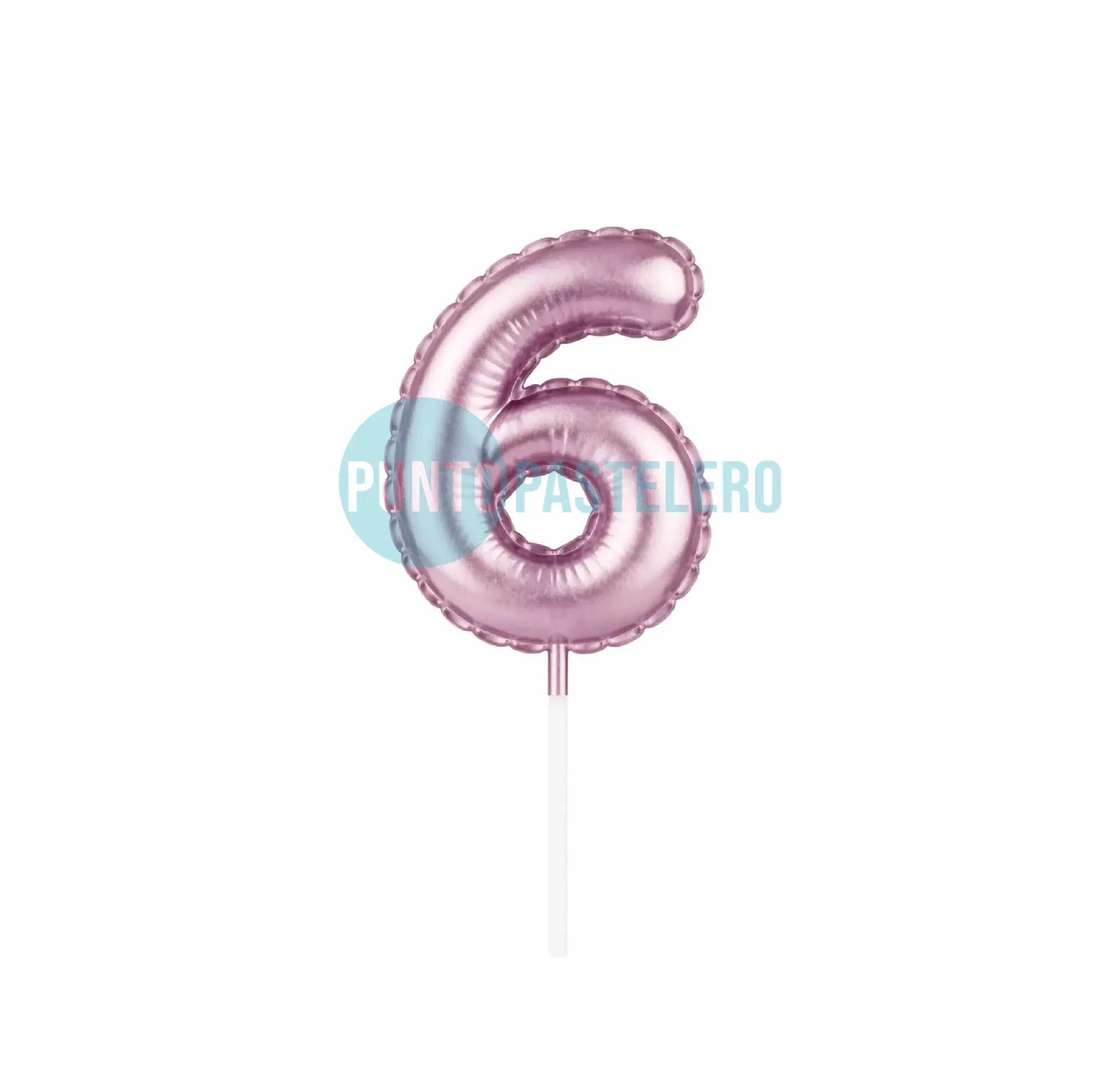 [00115727] VELA GLOBITO METALIZADO ROSA N° 6