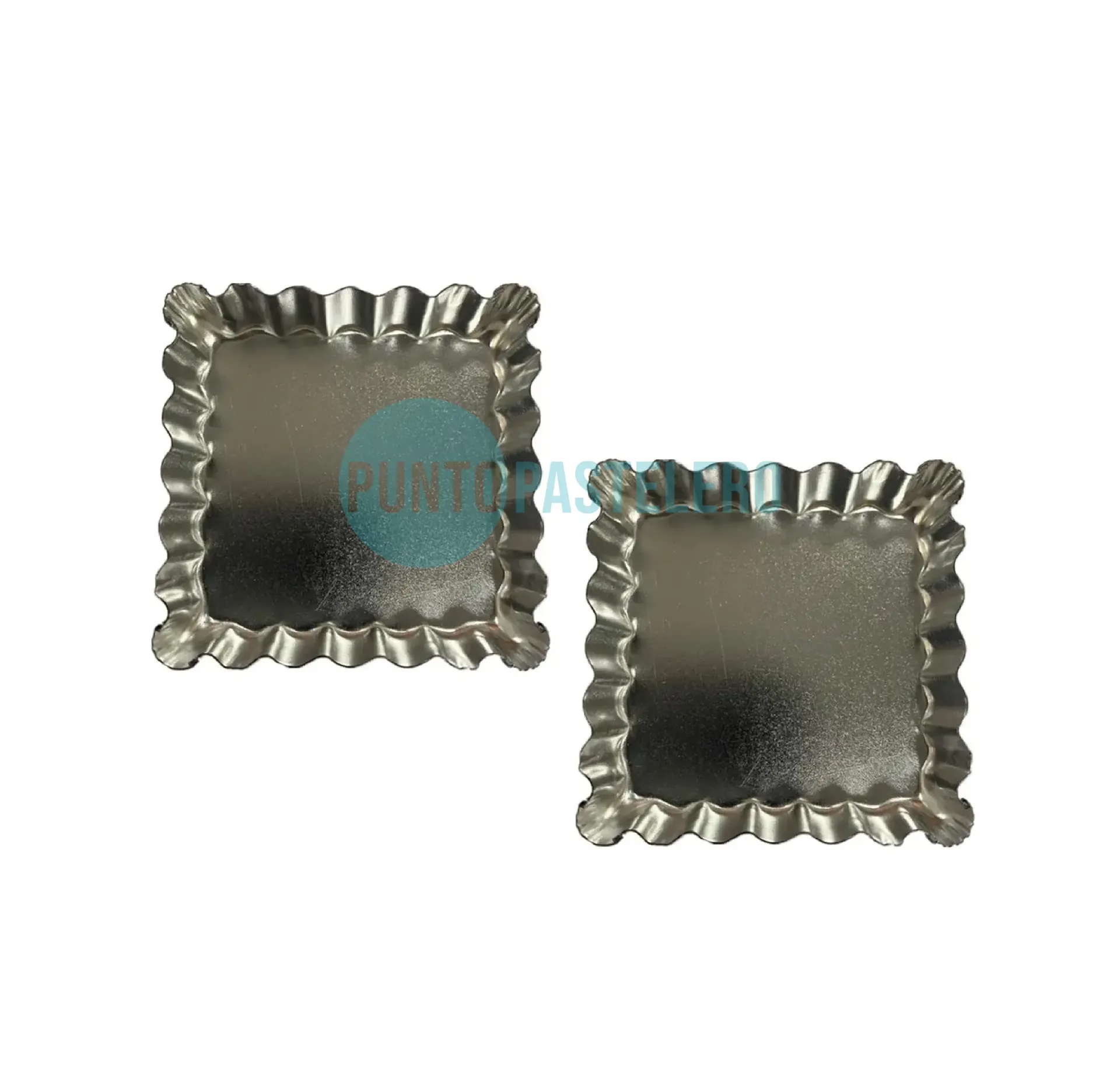 [TC6] MINI TARTERA FIJA CUADRADA RIZADA N° 6 (6 CM.) (DULCES HORAS)