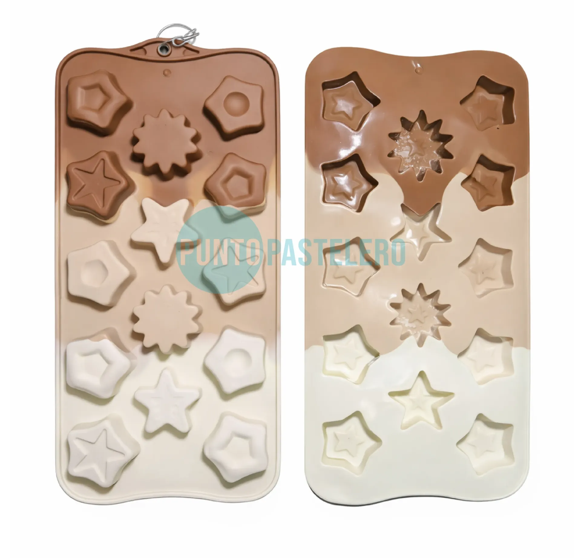 [6944551401128] MOLDE BOMBON SILICONA ESTRELLAS (01128) [P]