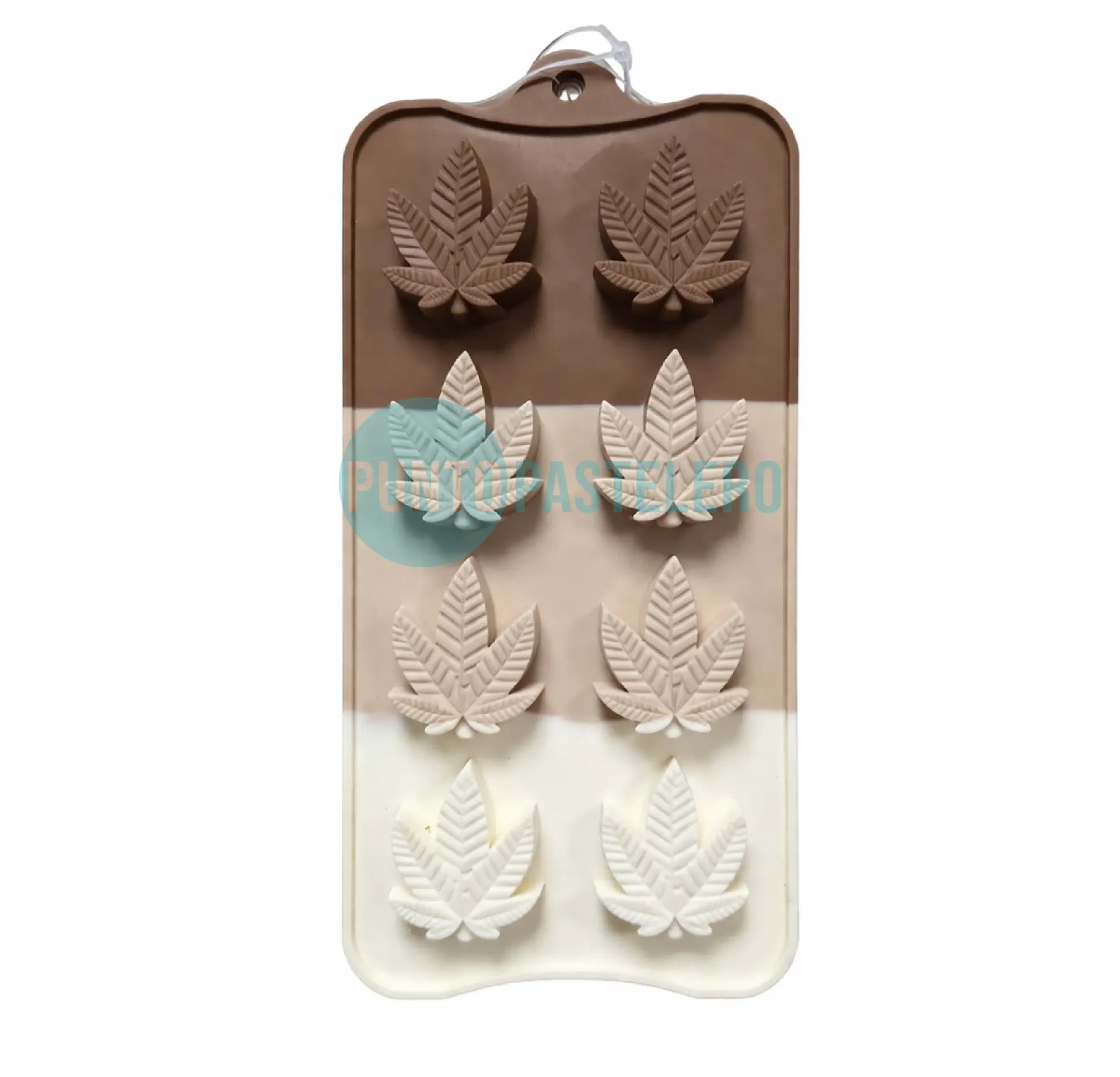 [6944551402859] MOLDE BOMBON SILICONA HOJAS [P]