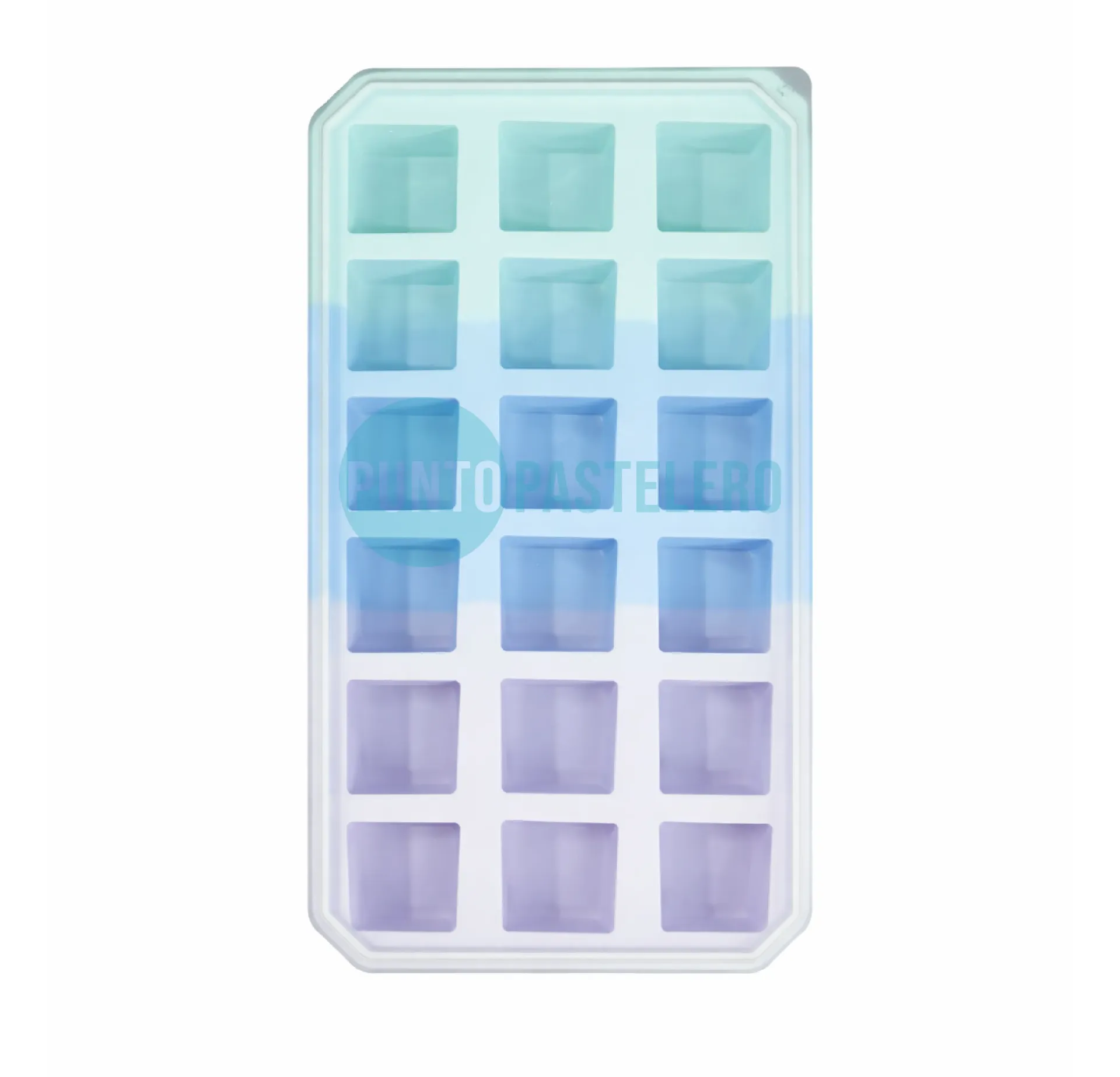 [6926152030174] MOLDE SILICONA HIELERA CUBETERA CUADRADOS (CON TAPA) [P]