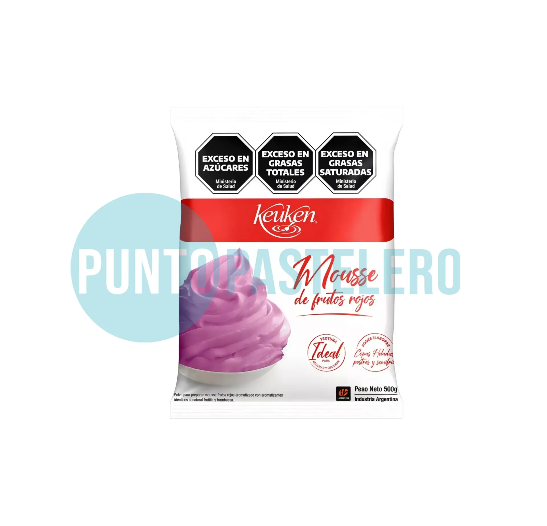 PREMEZCLA MOUSSE DE FRUTOS ROJOS KEUKEN (X 100 GR.)