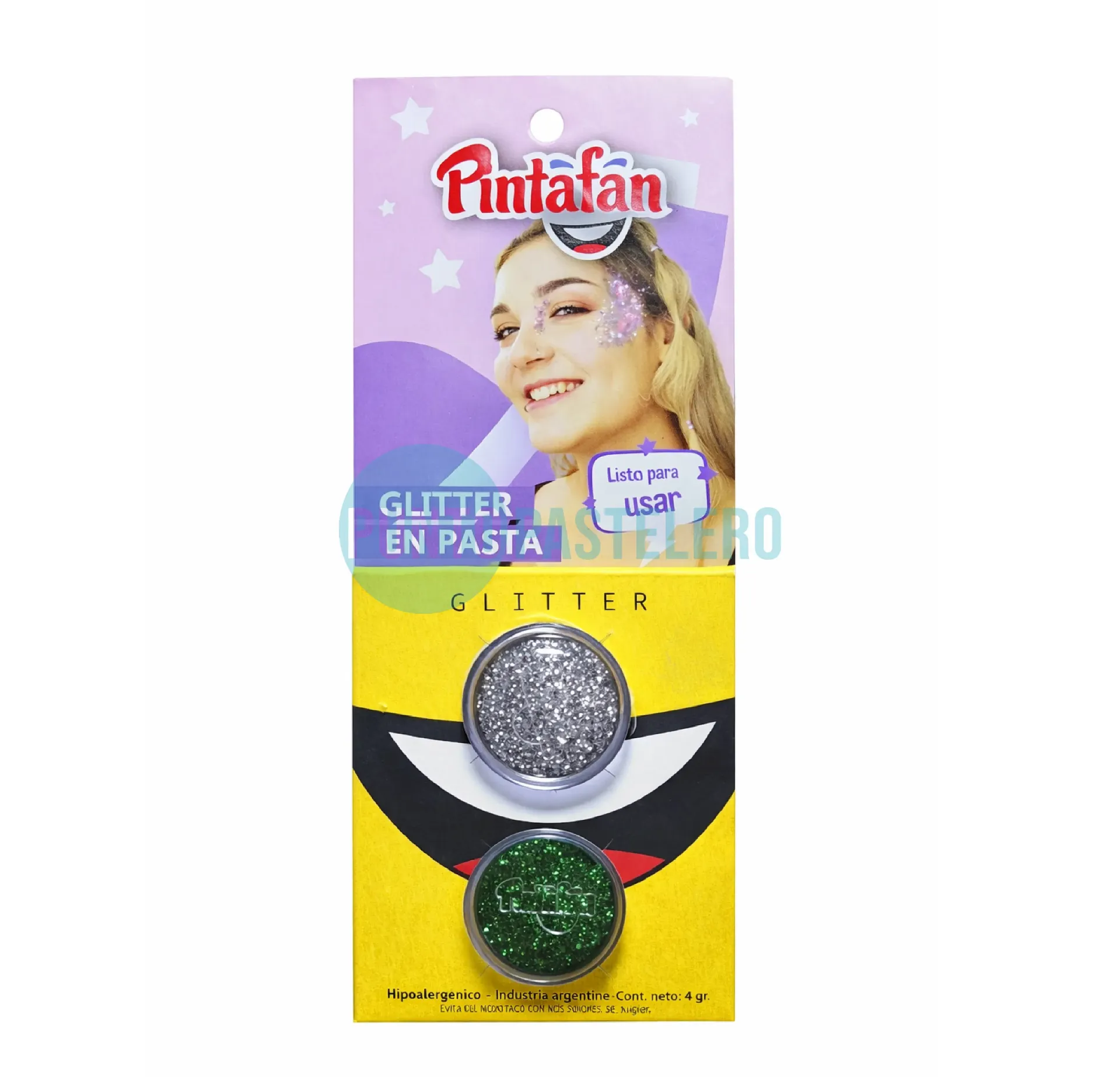 [7798273810459] SET X 2 GLITTER EN PASTA DE 2GRSC/U - PLATA-VERDE