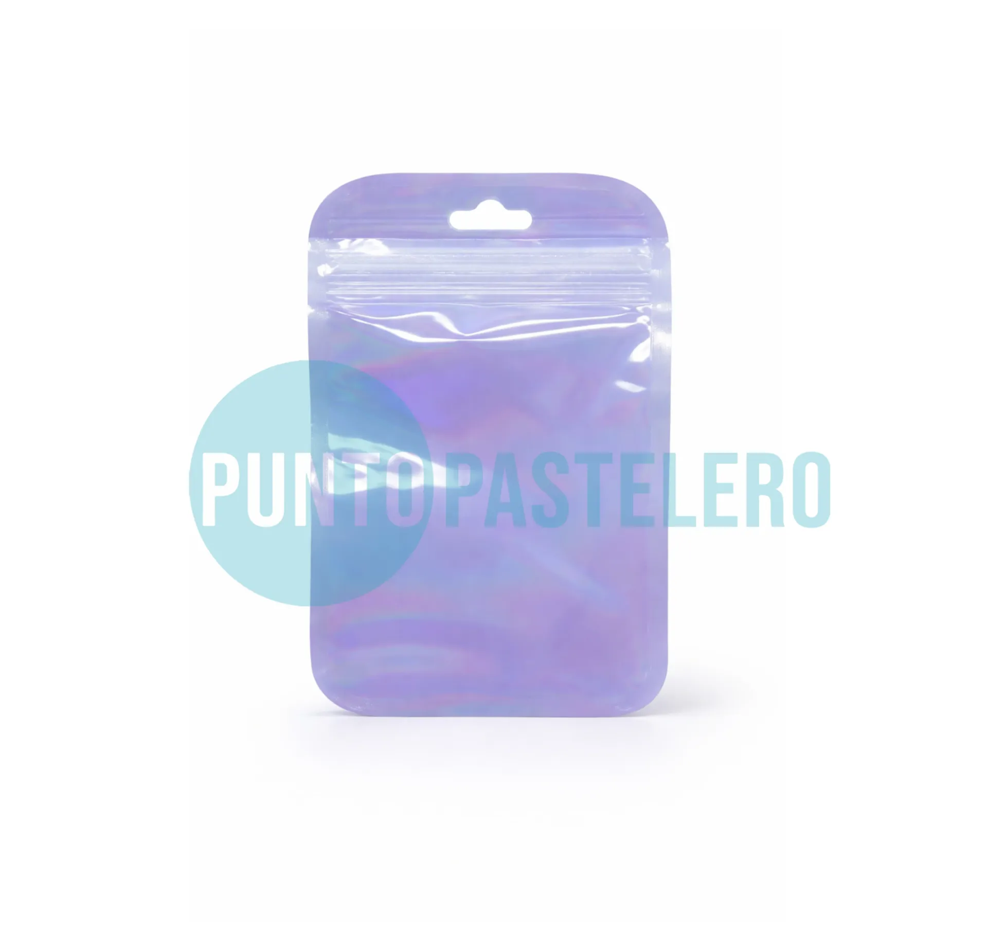 [00123452] BOLSA CON CIERRE HERMETICO IRIDISCENTE LILA (11X15 CM)