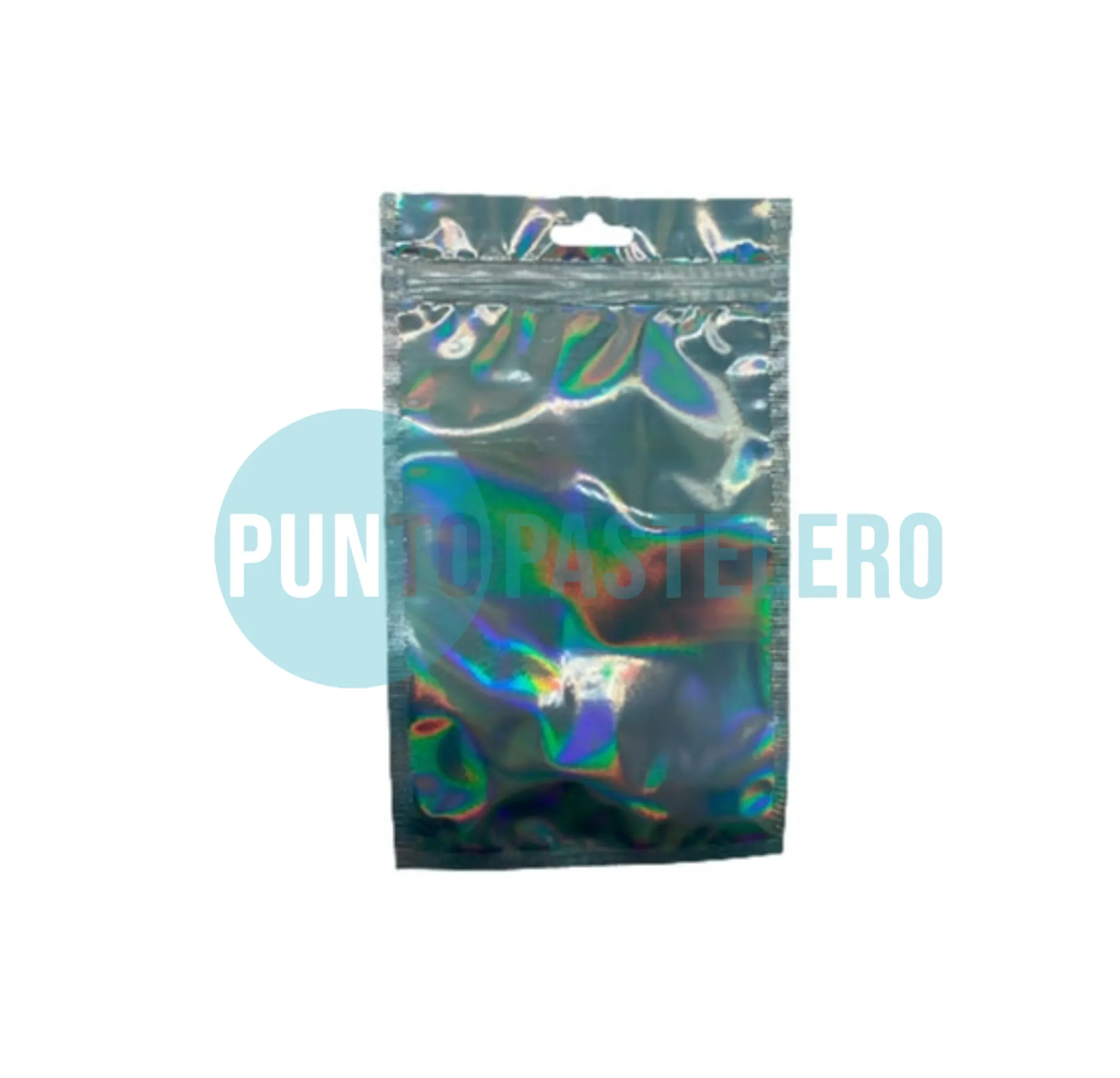 [00123176] BOLSA CON CIERRE HERMETICO IRIDISCENTE (16X24 CM)