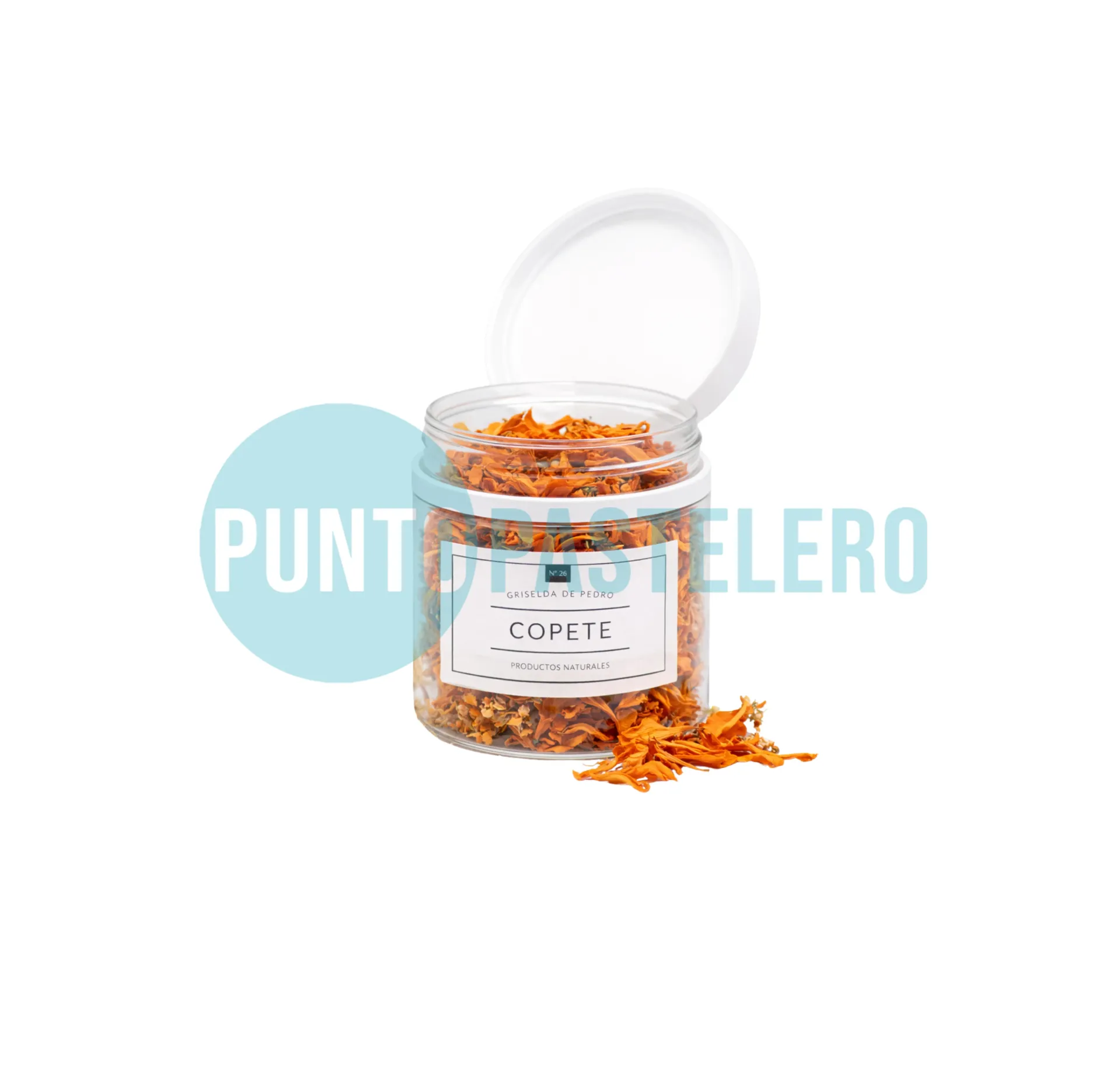 [45668] FLORES COMESTIBLES COPETE NARANJA (X 144 CC.) (GRISELDA DE PEDRO)