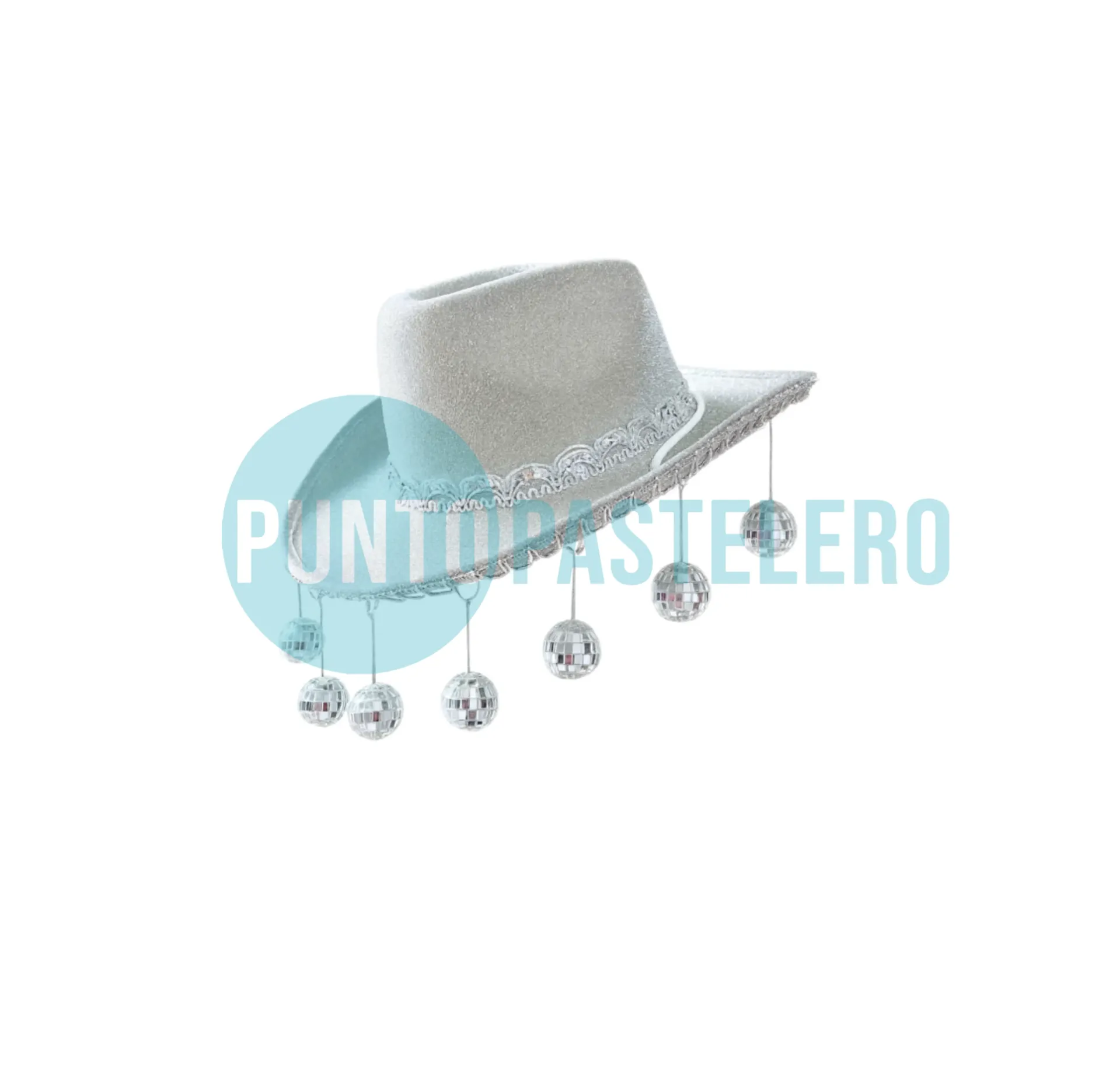 GORRO COWBOY IRIDISCENTE CON BRILLO SERPIENTE