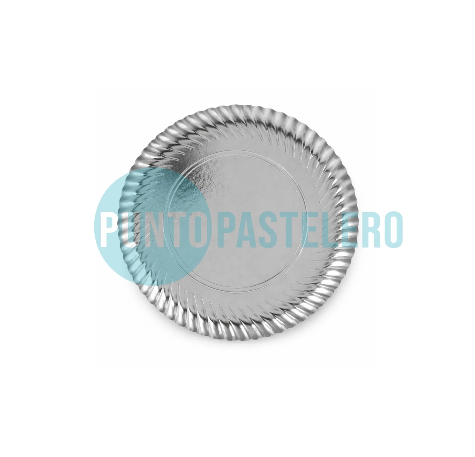 PLATO "ORO" NOBLEZA PLATEADO (22 CM)