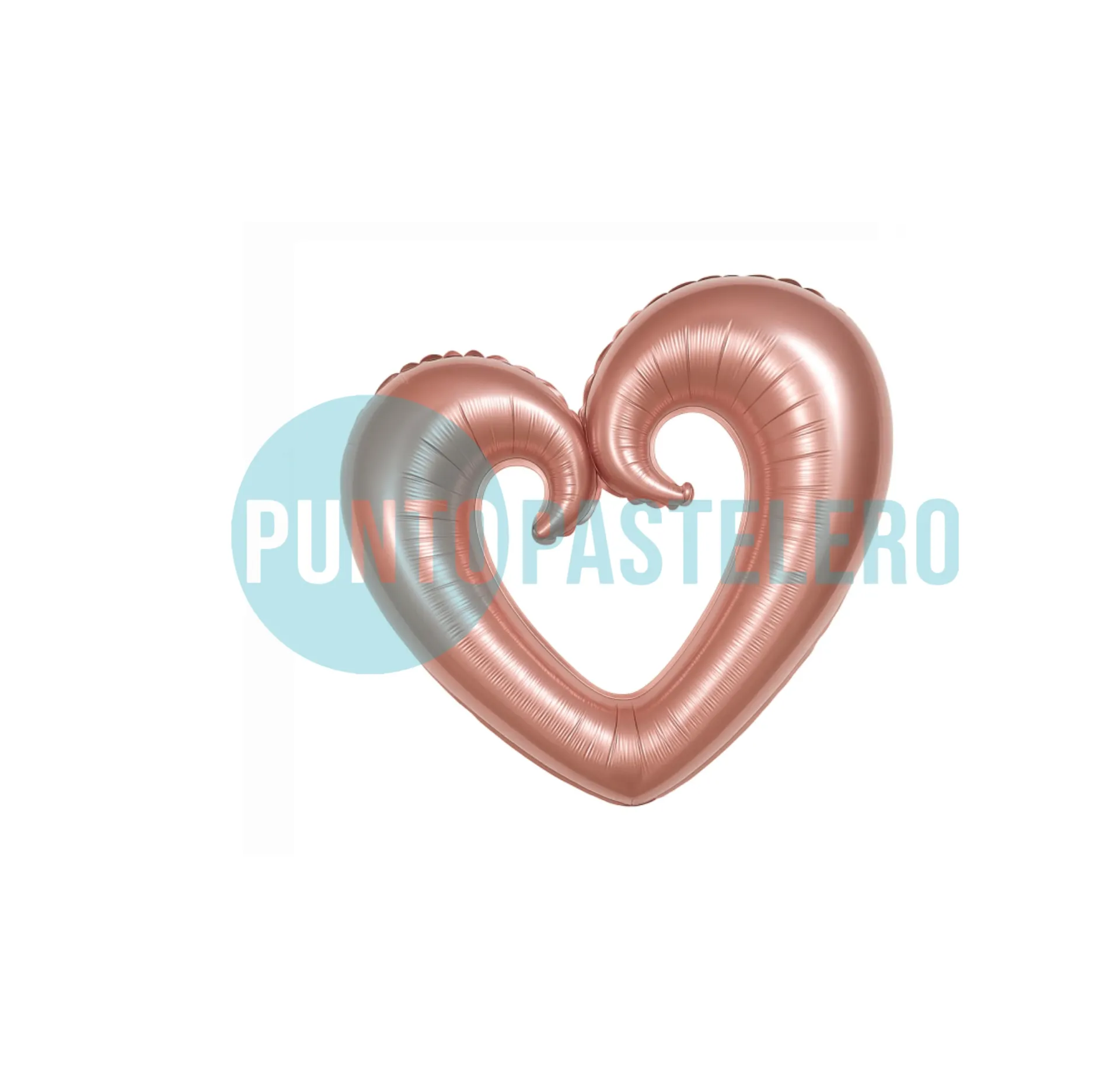 GLOBO CORAZON CALADO 60 CM (ROSA) []