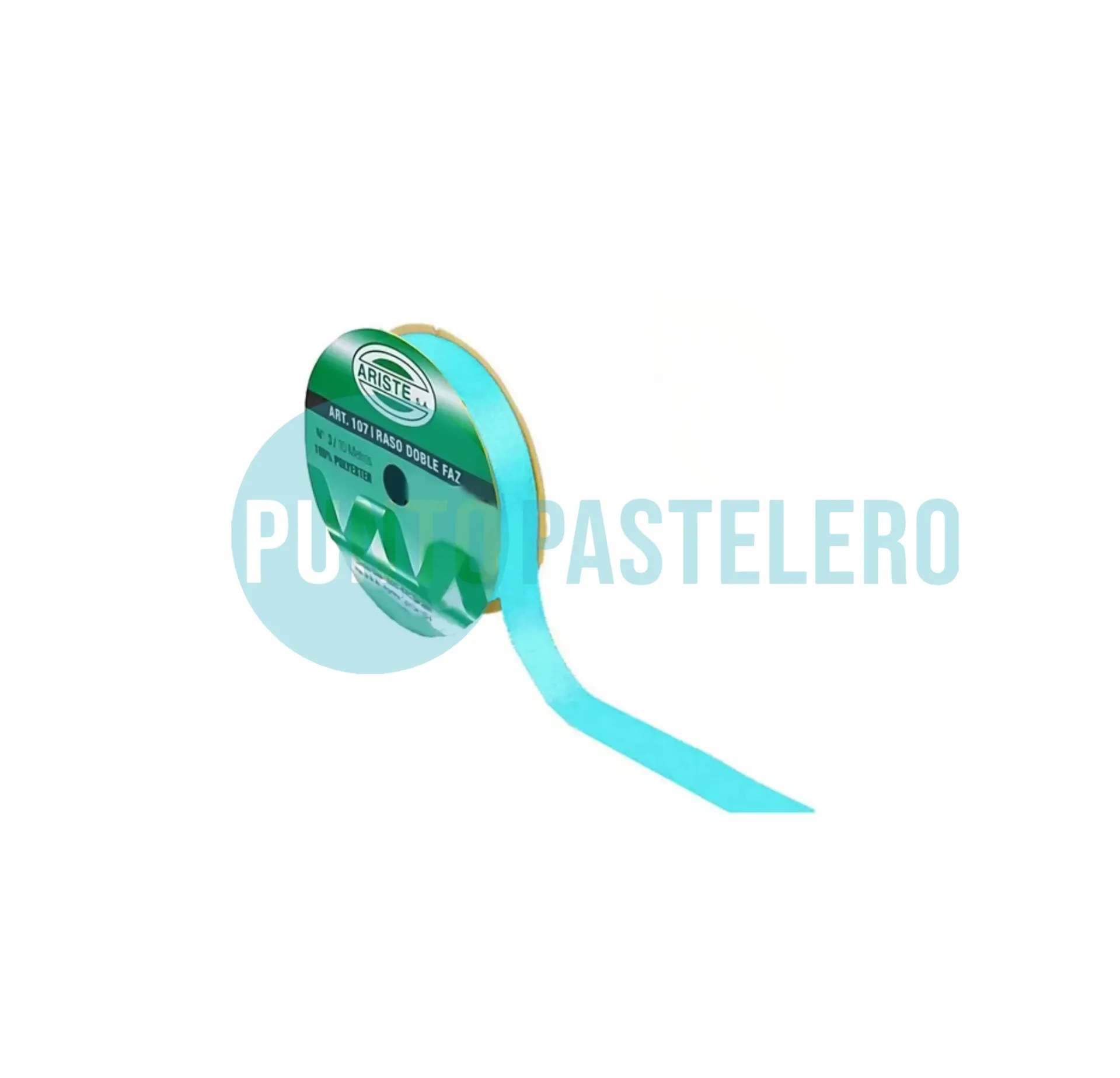 [000000023257] ROLLO CINTA RASO N°3 TURQUESA (X 10 MT.)