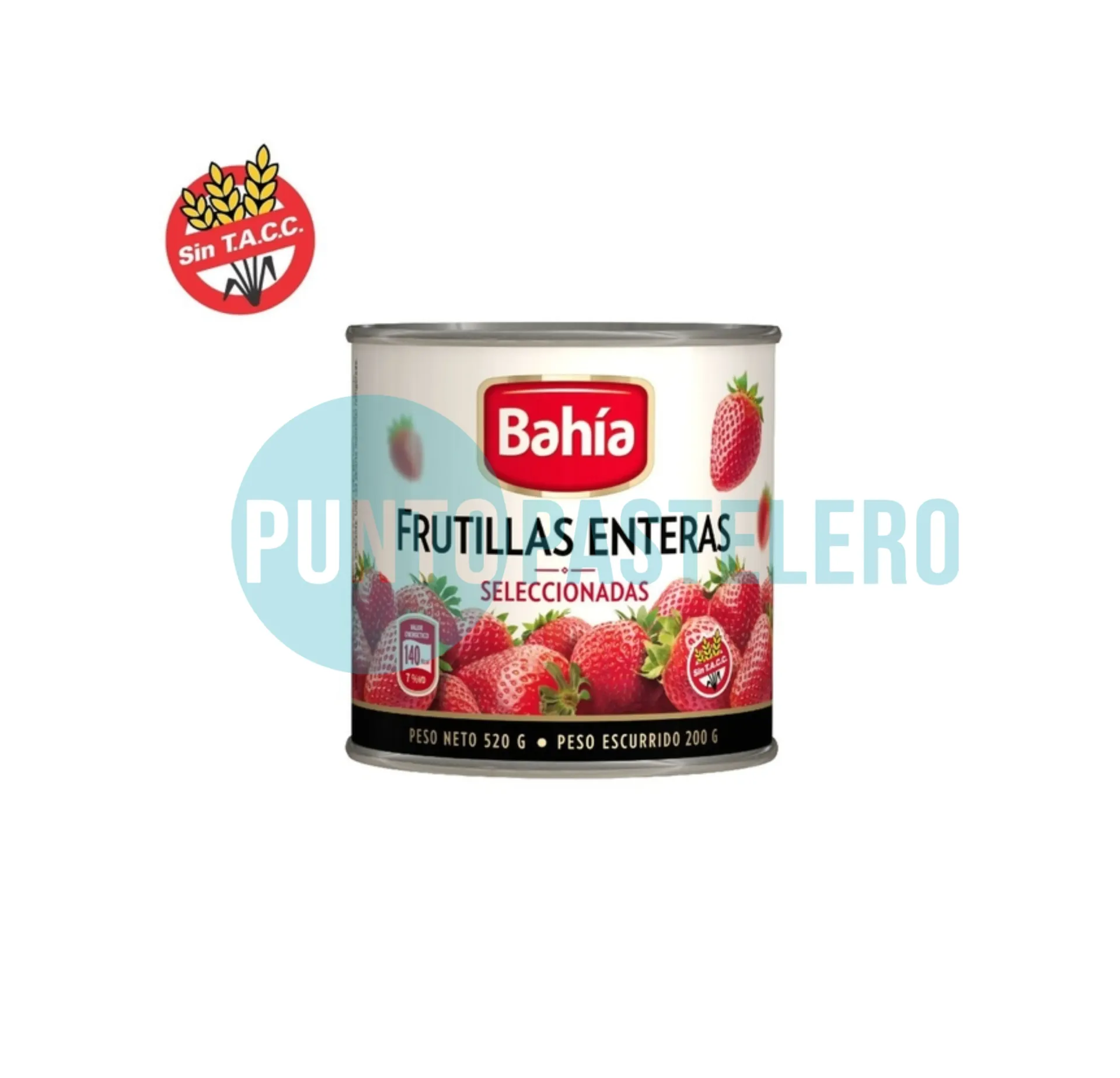 FRUTILLAS ENTERAS EN LATA BAHIA (X 830 GR.)