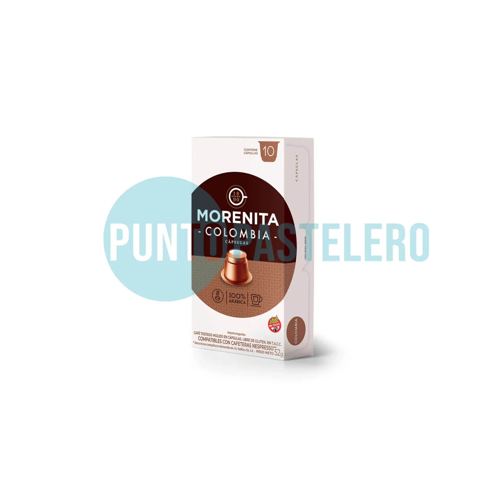 [7790170903692] CAFE EN CAPSULA NESPRESSO LA MORENITA COLOMBIA (X 10 U.)
