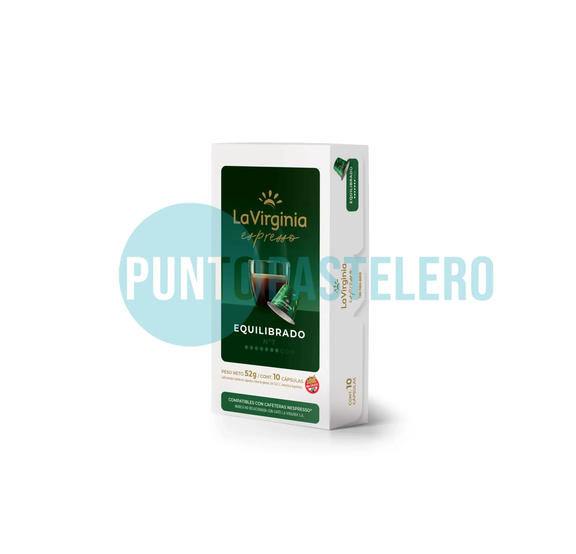 CAFE EN CAPSULA NESPRESSO LA VIRGINIA EQUILIBRADO (X 10 U.)