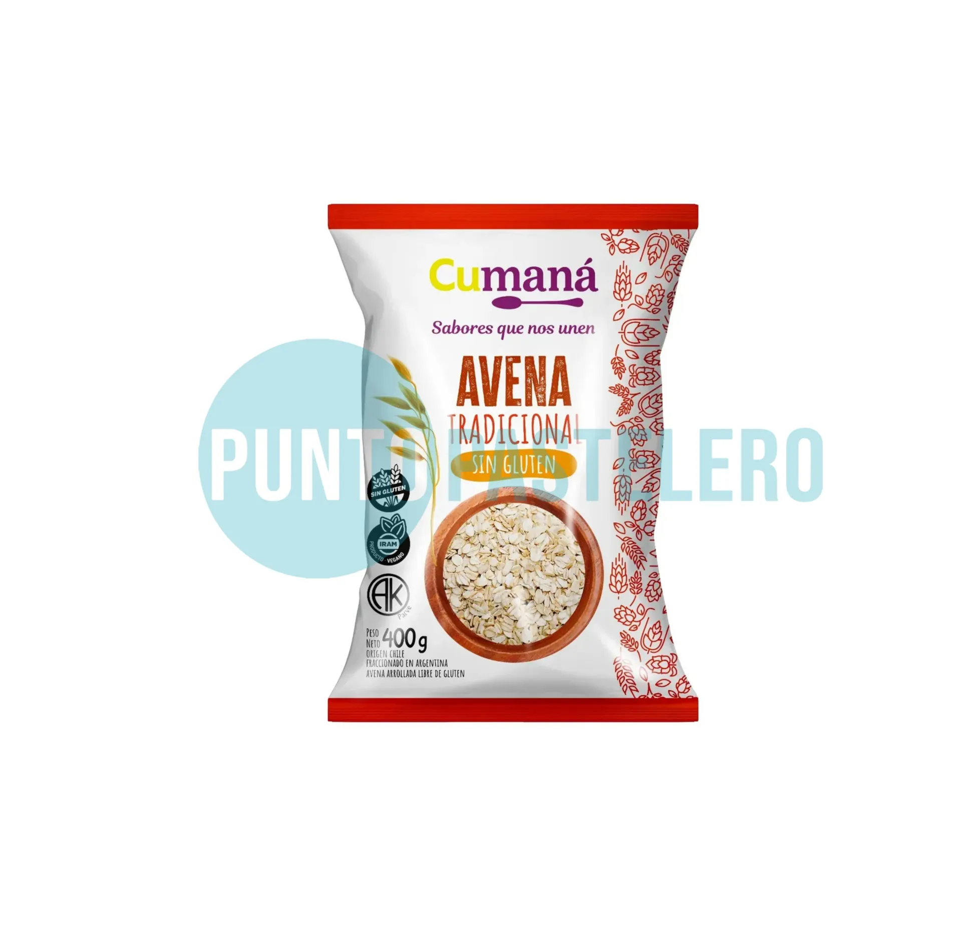 COPOS DE AVENA CUMANA (X 400 GR.) (SIN TACC)