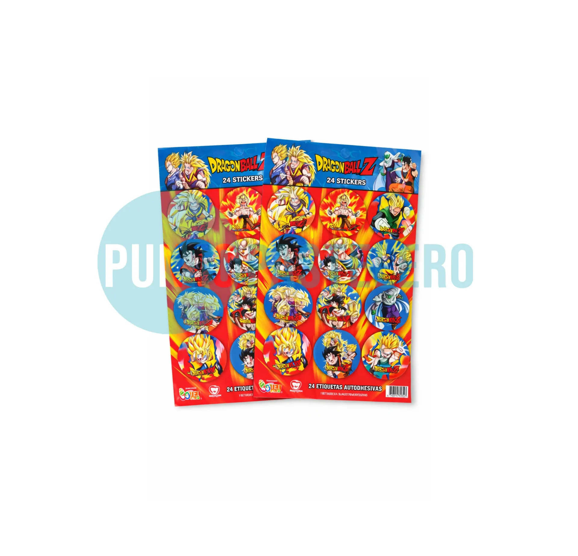 STICKERS AUTOADHESIVOS DRAGON BALL Z (24 U.)