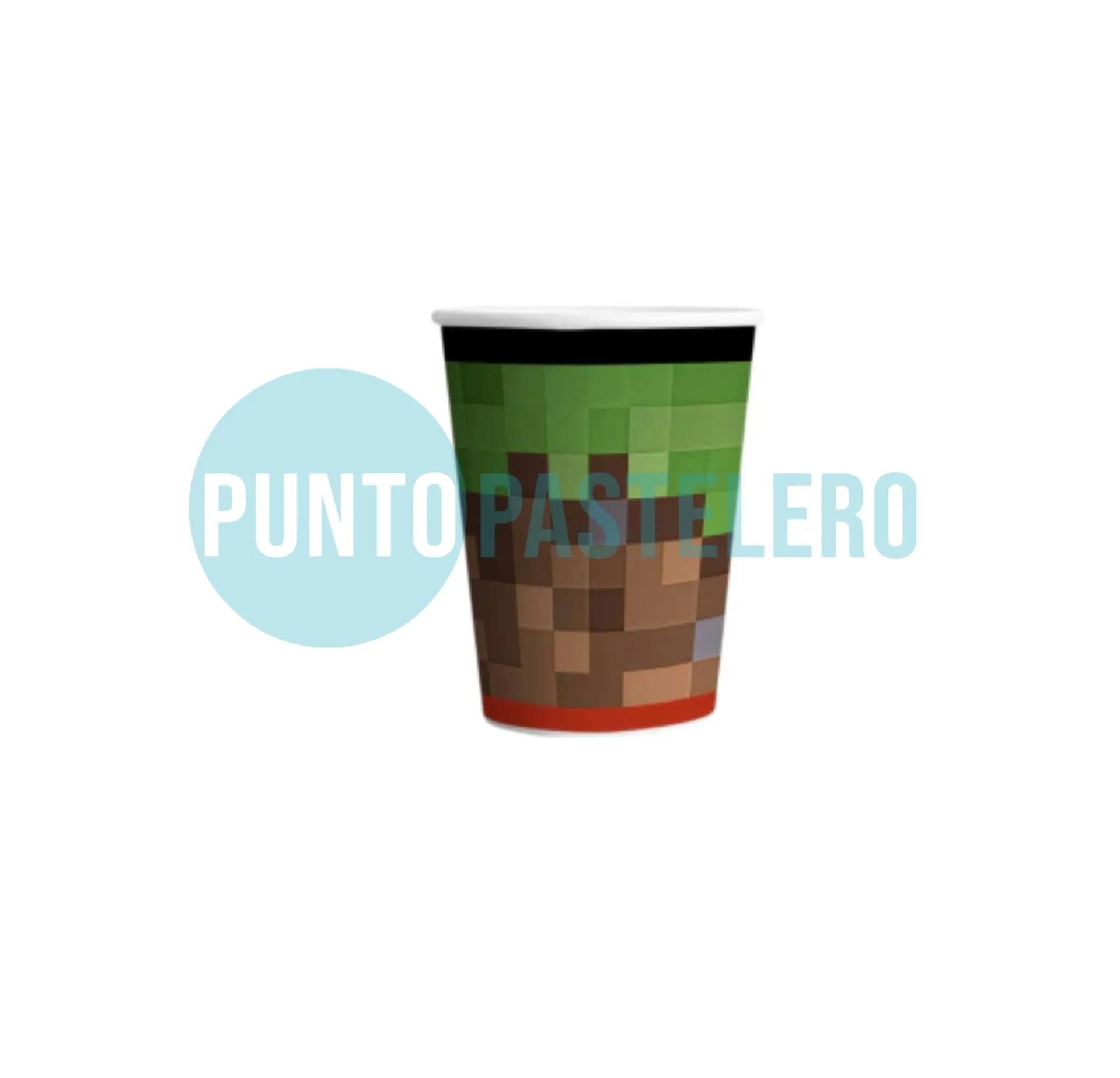 VASO DE POLIPAPEL MINECRAFT (8 U.)