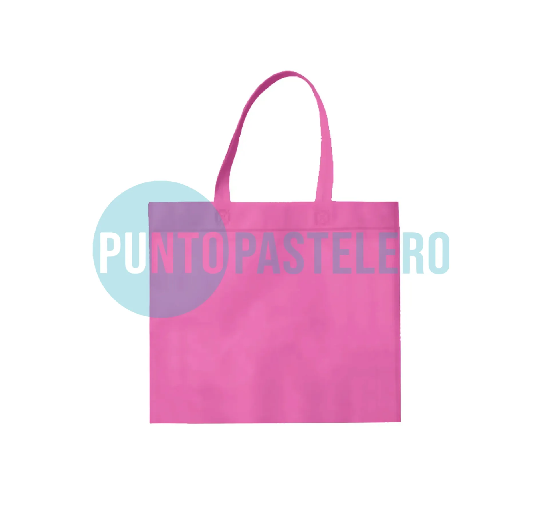 [3976] BOLSA DE TELA CON MANIJA ROSA (45 X 40 CM) [8 BIS]