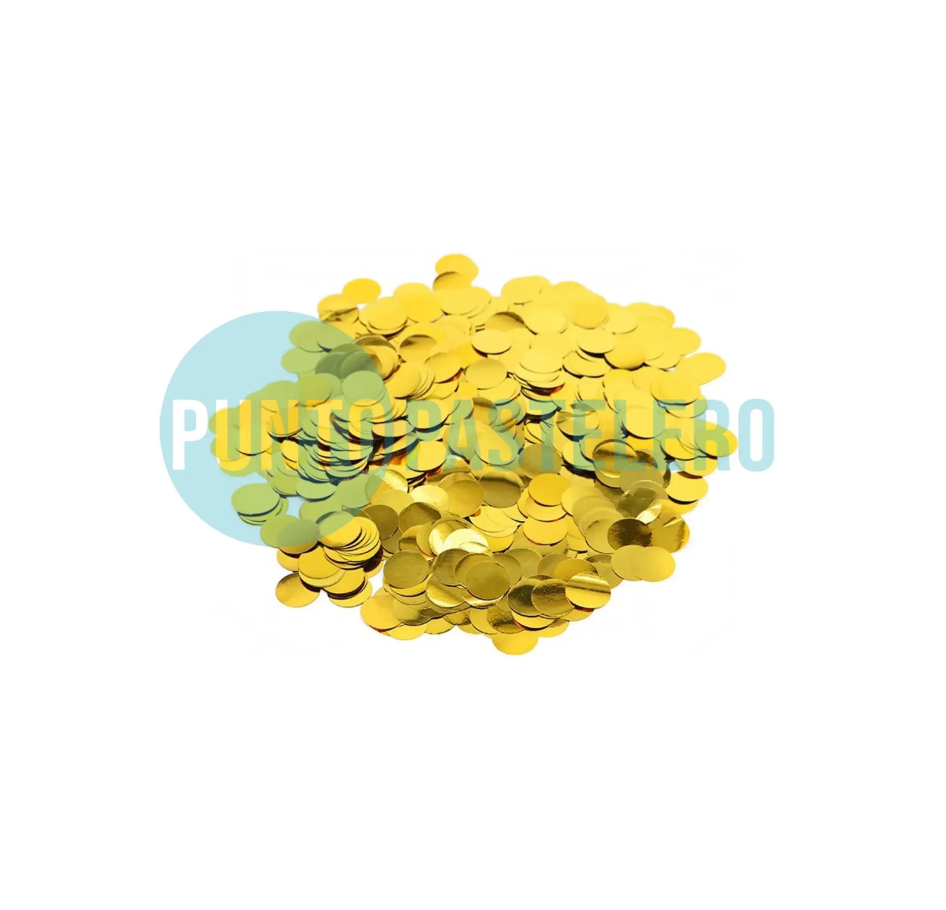 CONFETTI REDONDO PARA GLOBOS (X 12 GR.) (DORADO)