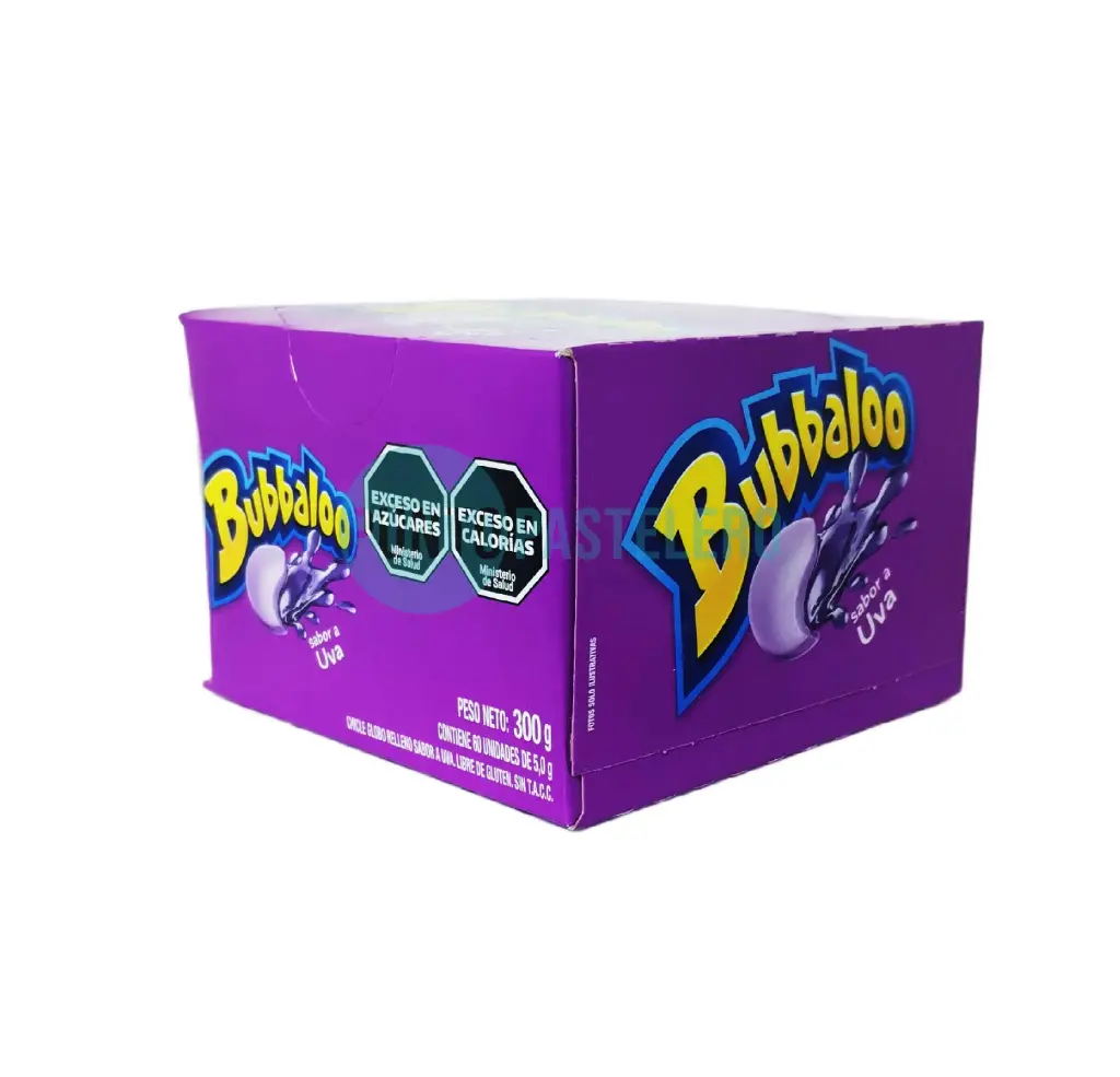 CHICLE BUBALOO UVA (CAJA X 60 U.)