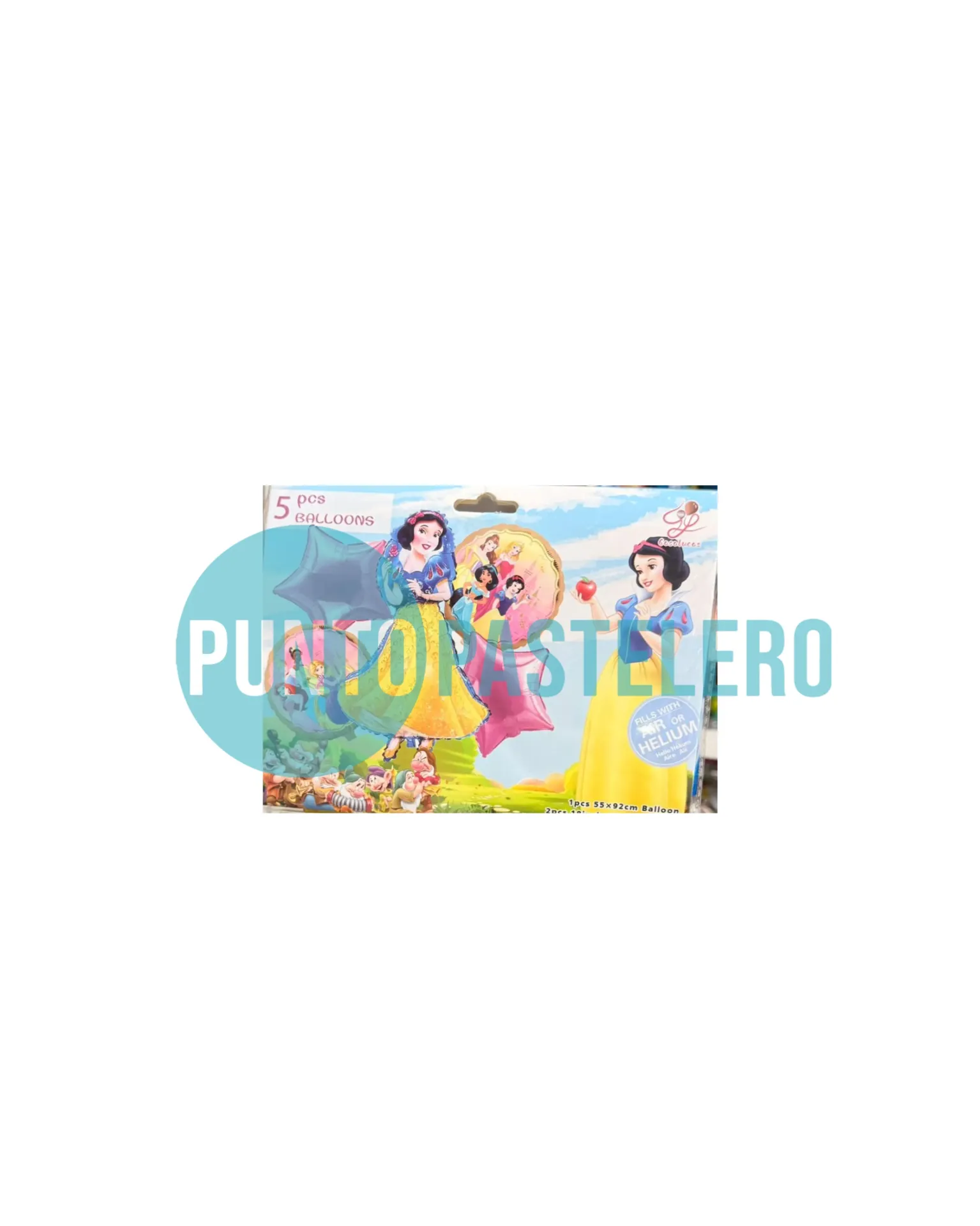 SET DE GLOBOS PRINCESAS DISNEY (5 PIEZAS)