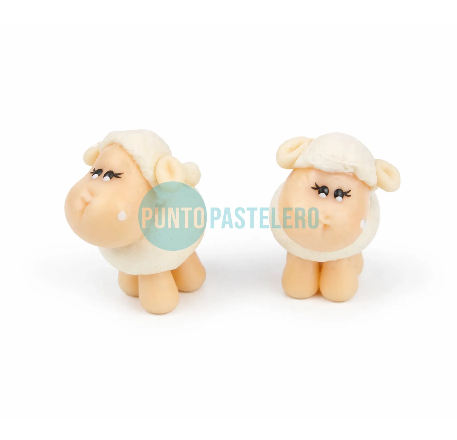 APLIQUE PORCELANA OVEJA (X 6 U.)