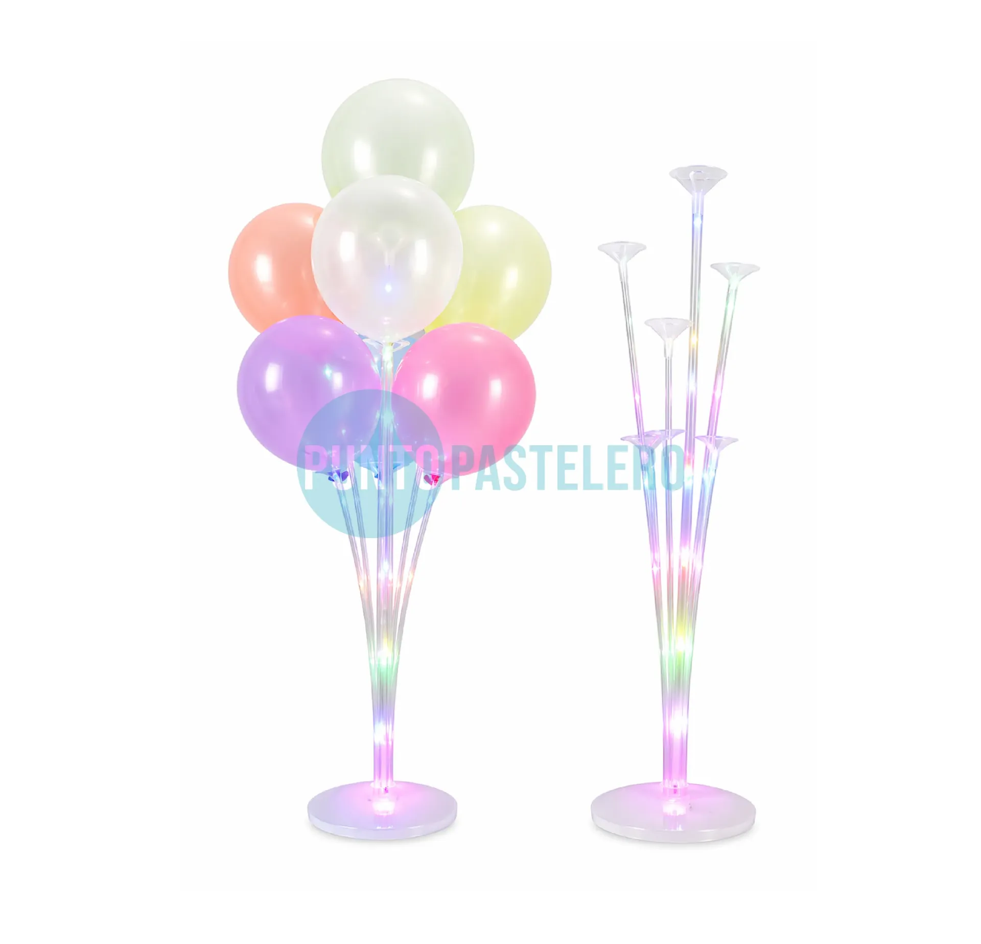 BASE PORTA GLOBOS 70 CM (7 GLOBOS) (CON LUZ)