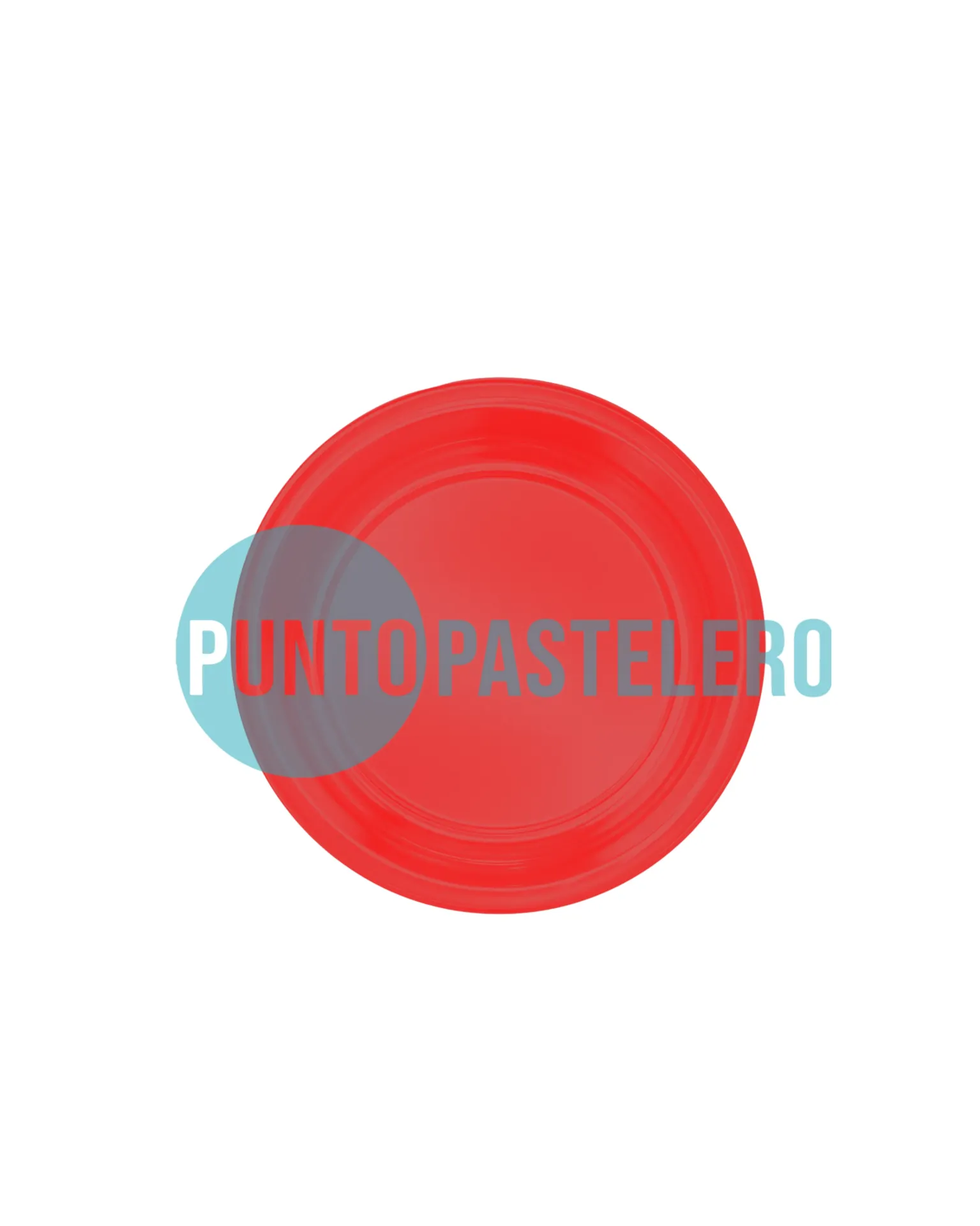 PLATO PLASTICO PREMIUM ROJO (X 10 U.)