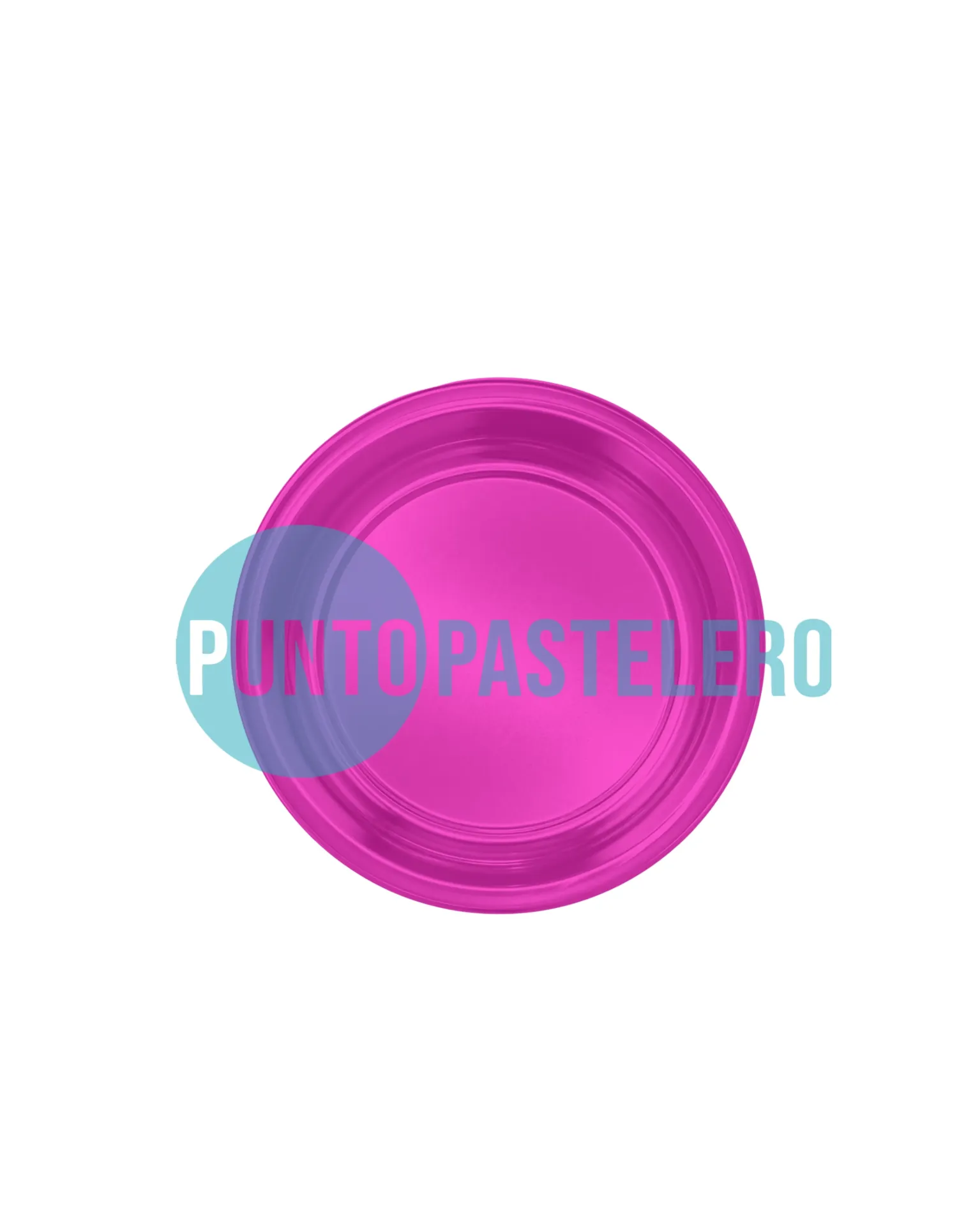 [00125458S] PLATO PLASTICO PREMIUM ROSA (X 10 U.)