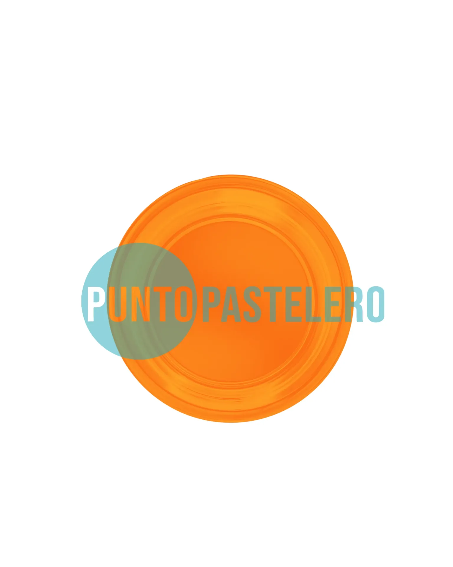 [00125458J] PLATO PLASTICO PREMIUM NARANJA (X 10 U.)